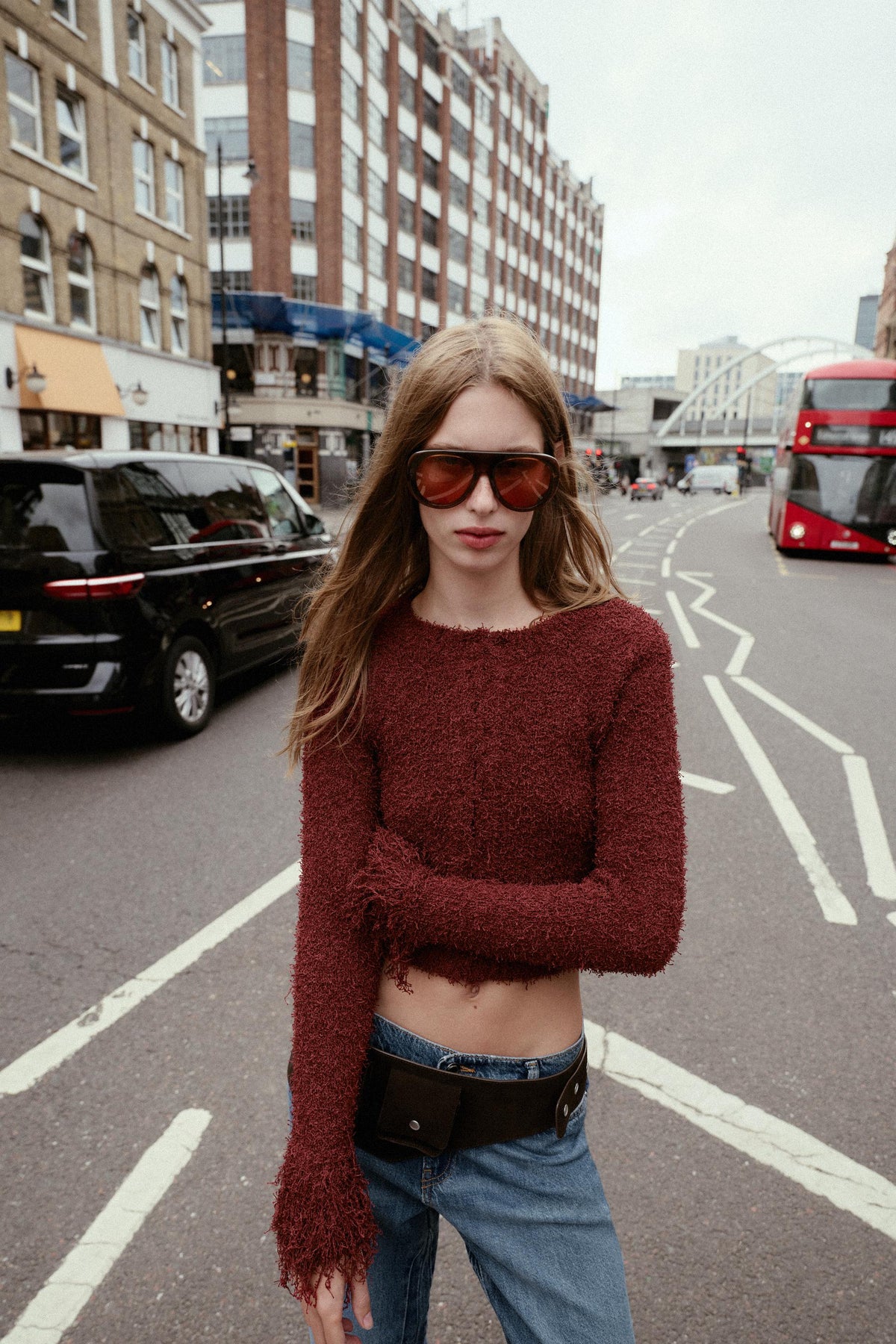 Fransenstrickjacke
