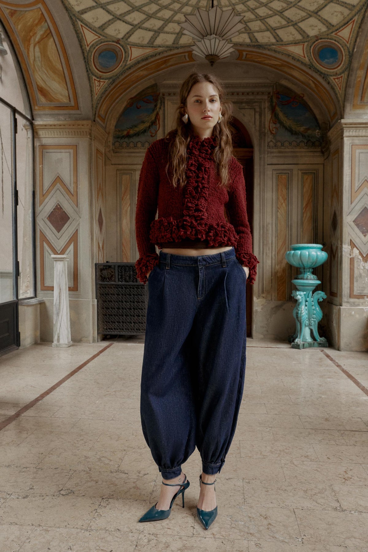 Fransenstrickjacke
