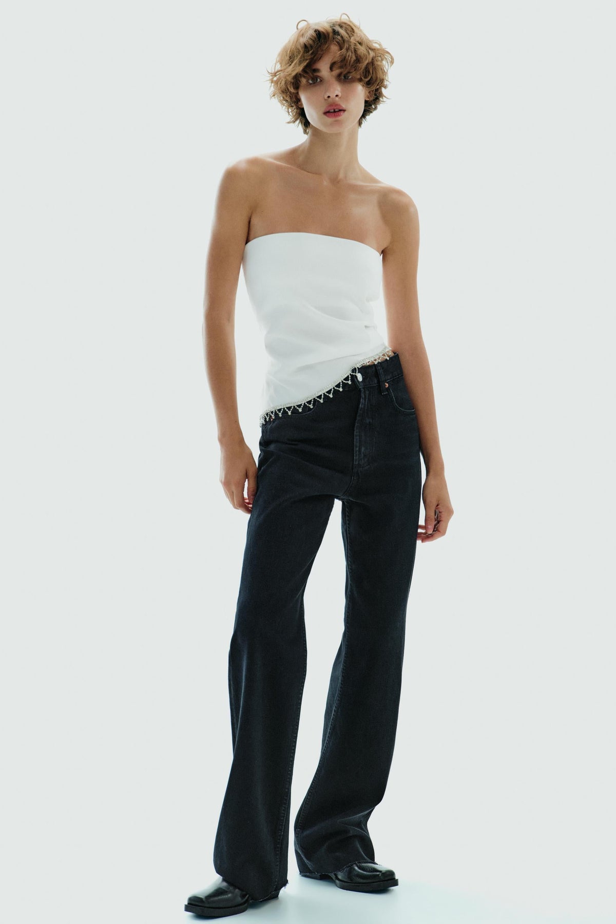 Strapless Jewel Top
