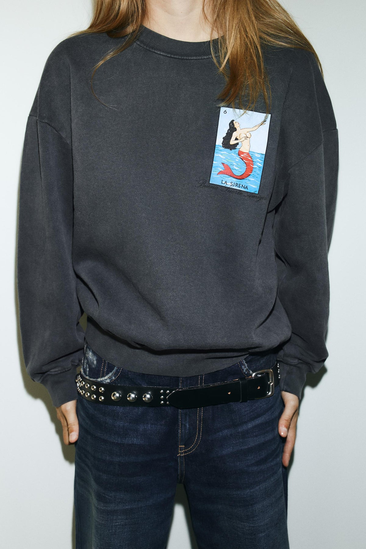 Washed Effect Sweatshirt