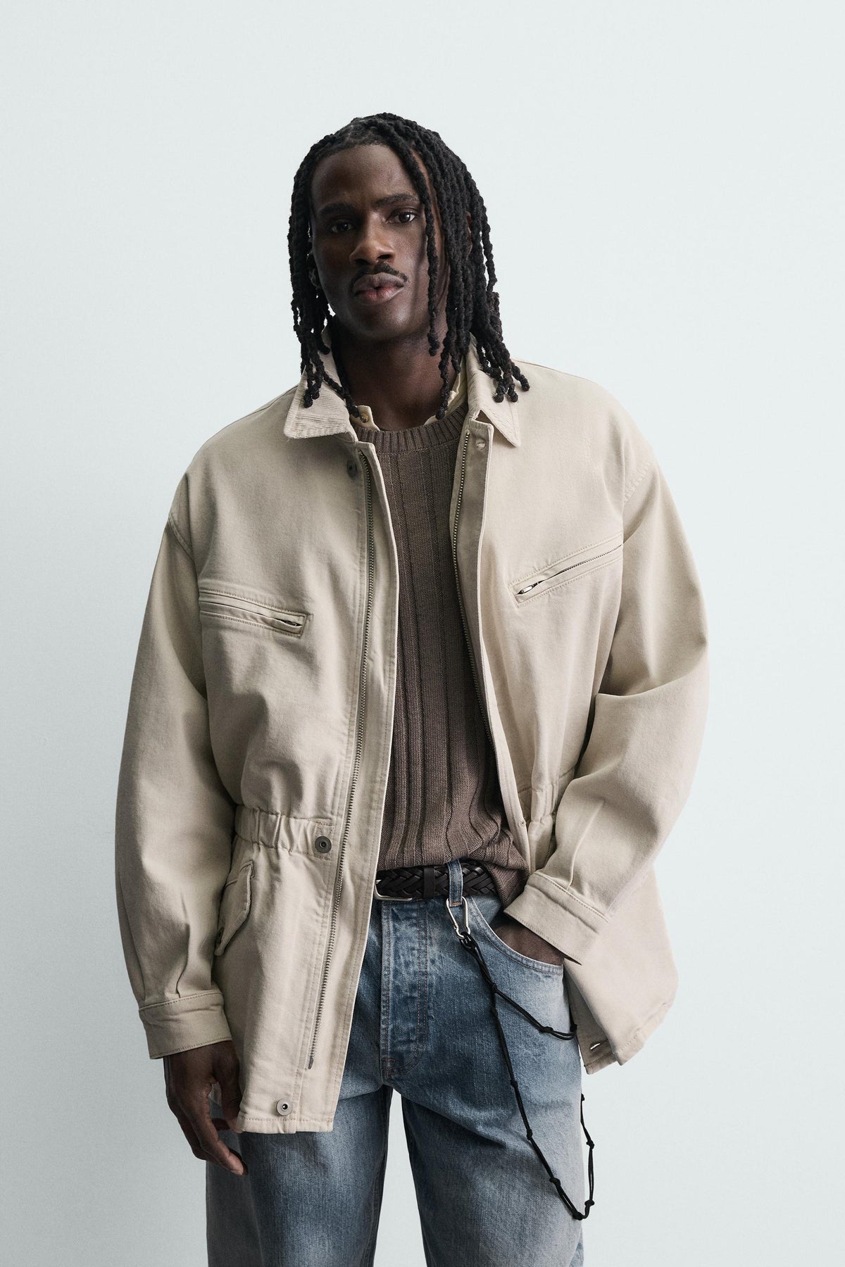 Jeansjacke mit Taschen