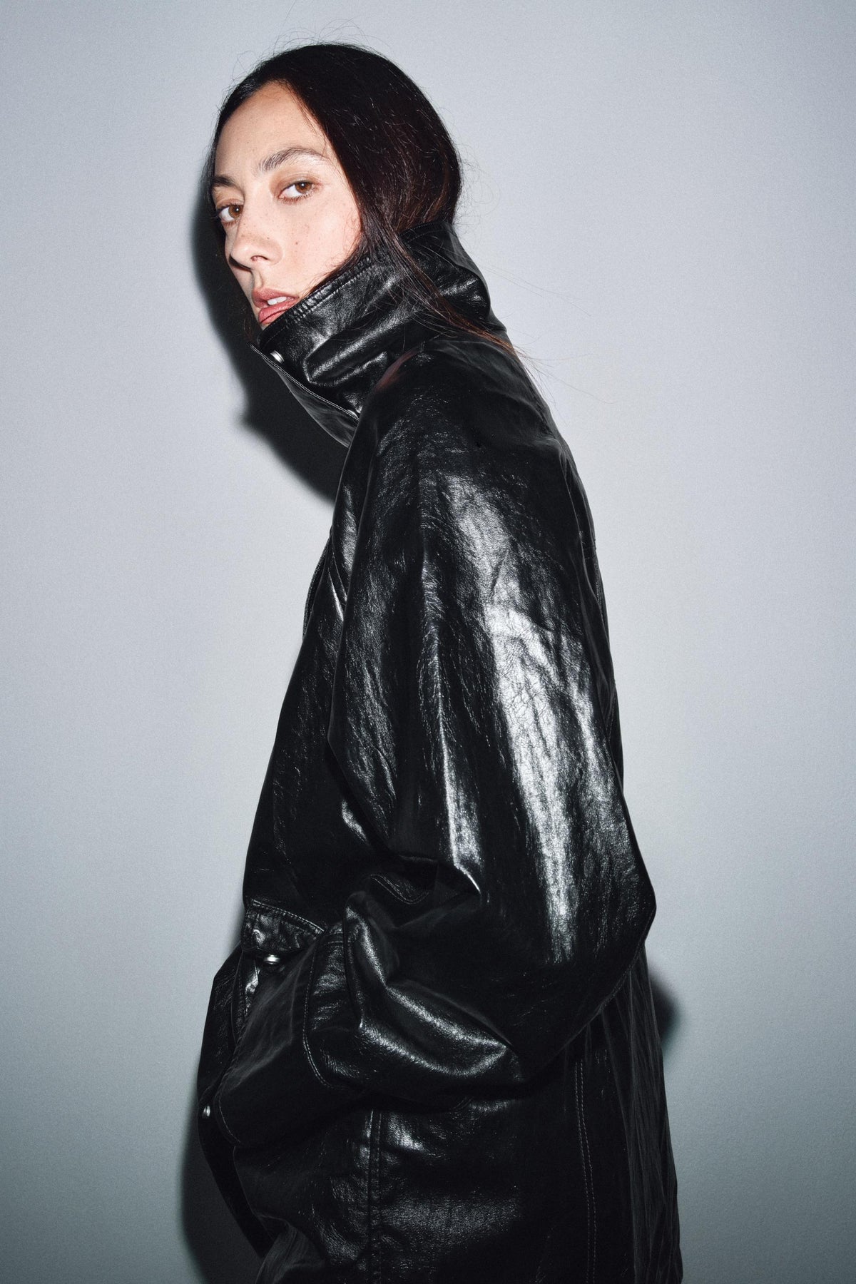 Glänzende Jacke