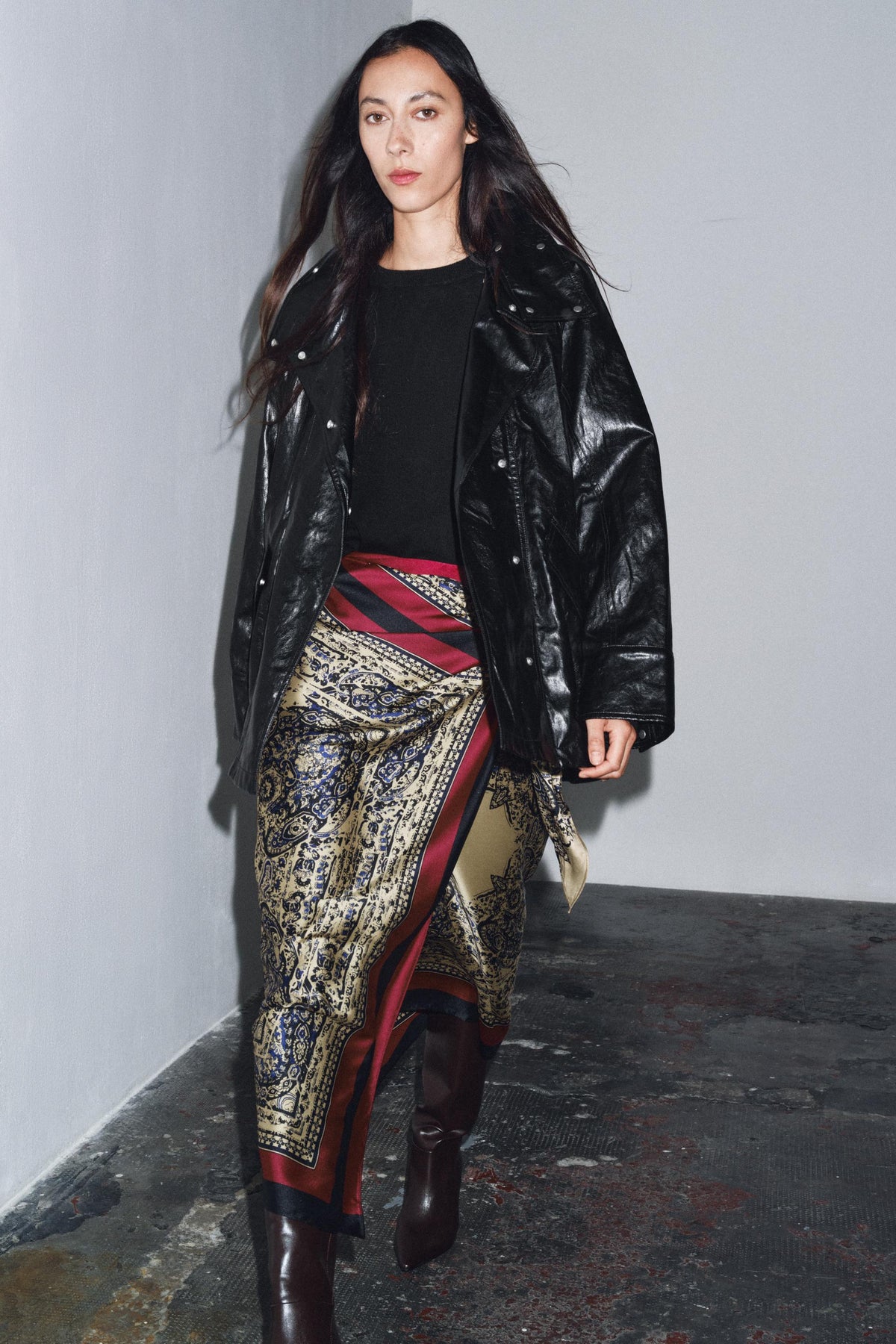 Glänzende Jacke