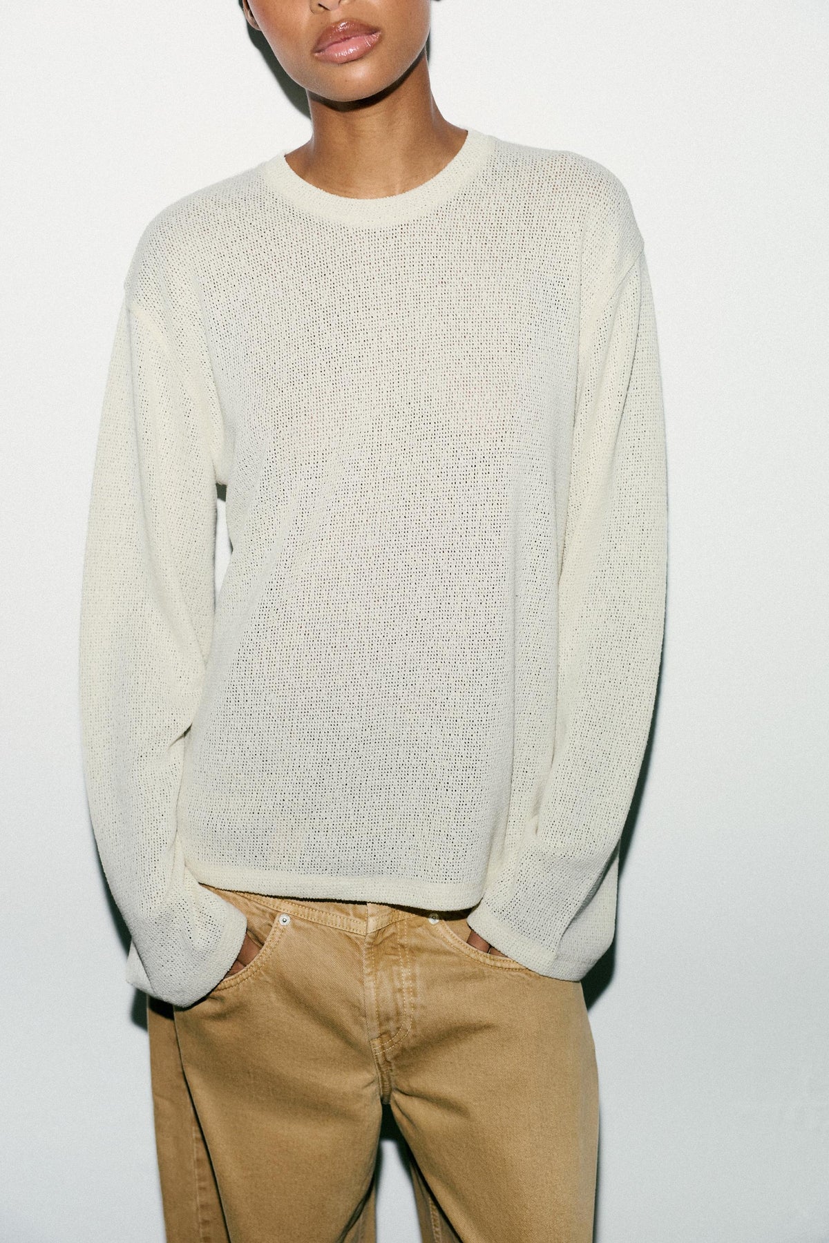 Strickpullover mit Cut-Outs