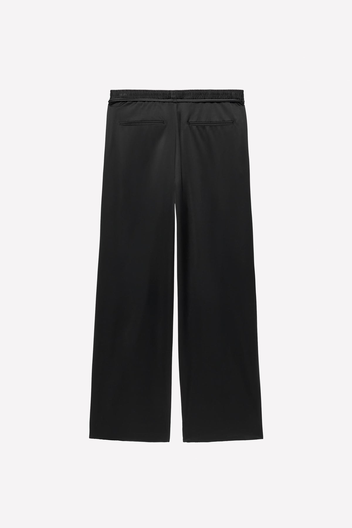 "VISCOSE WOOL TROUSERS WITH BELT" - Image 2