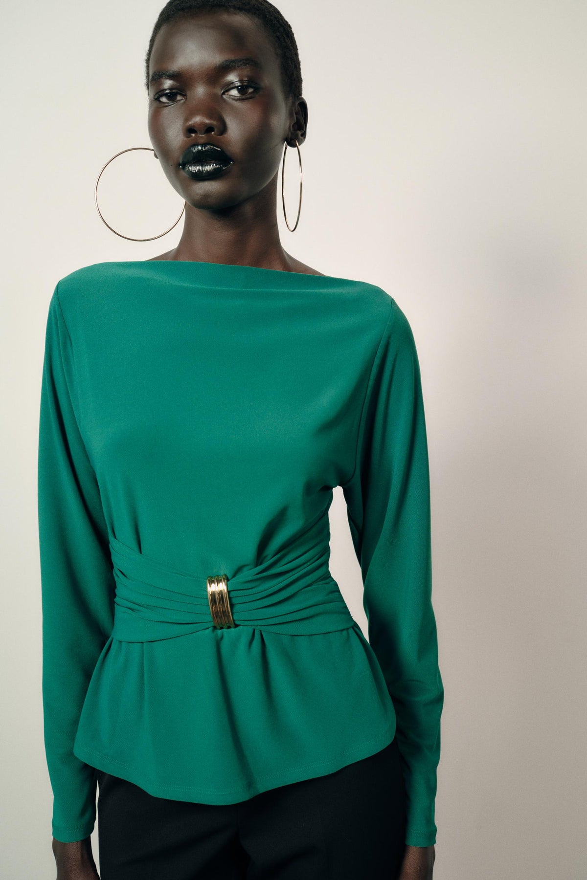 Draped Waist Blouse