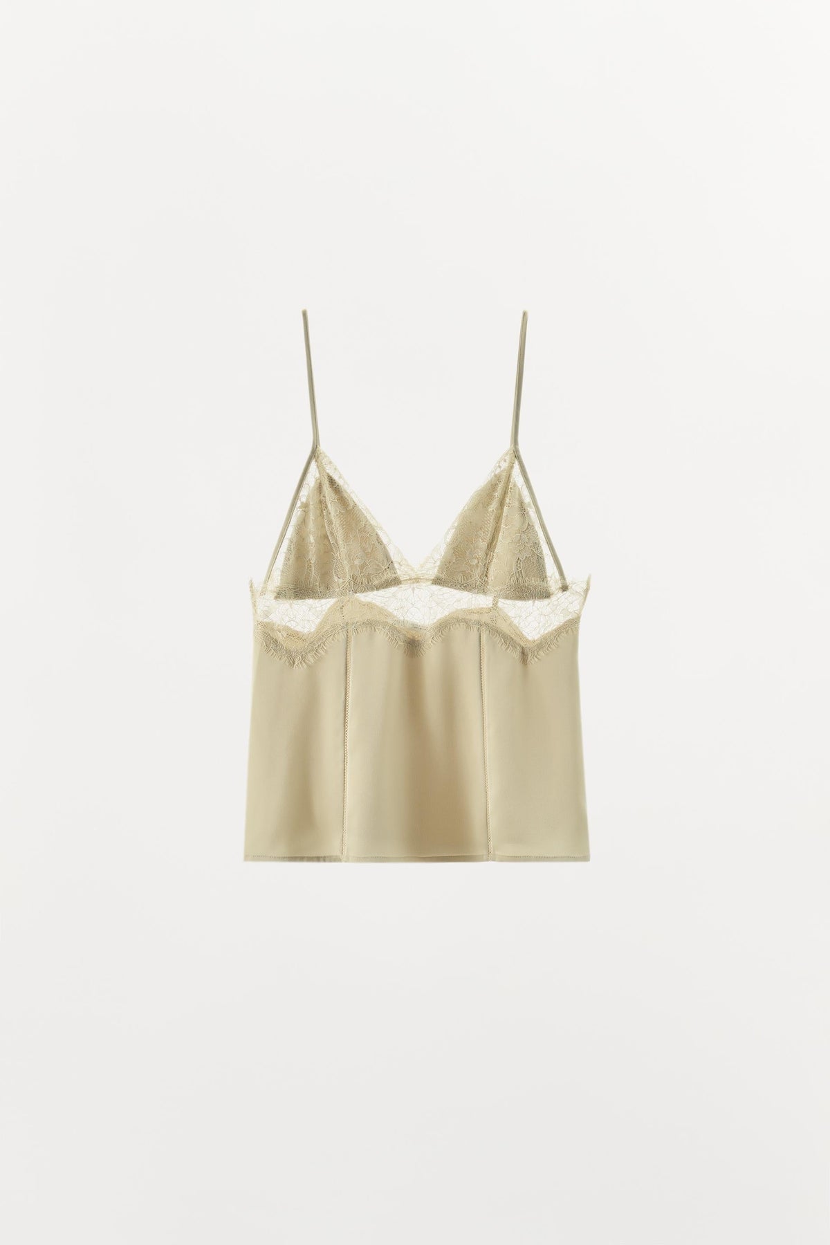 Satin-Spitzentop