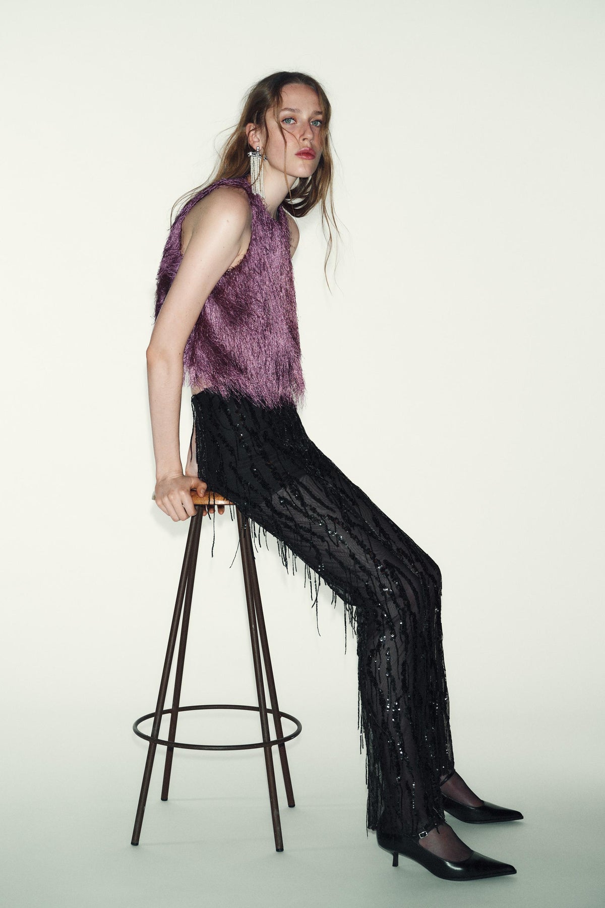 Fringed Balloon Top