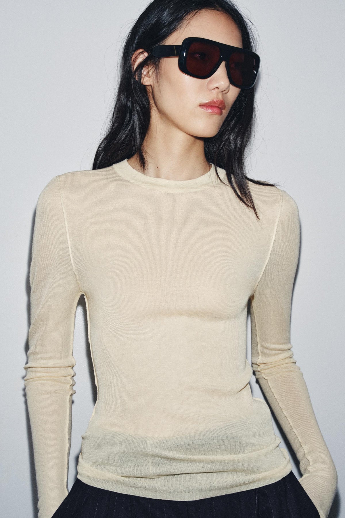 EXTRA FINE KNIT TOP - Image 1