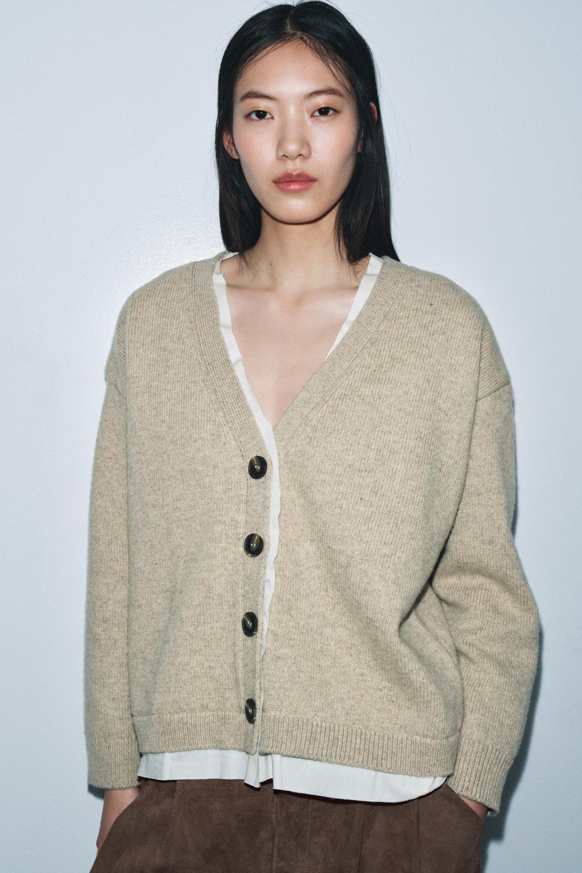 Cardigan aus Wollmischung