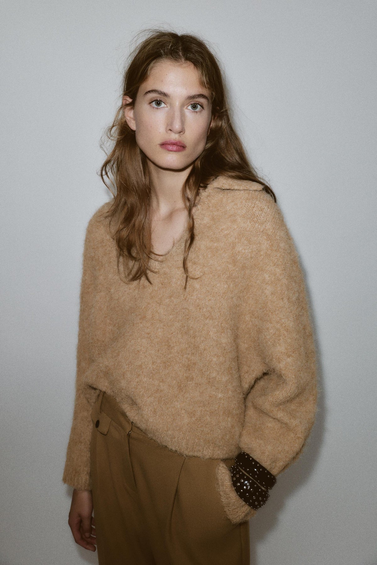 Knit Jumper, Brushed Effect