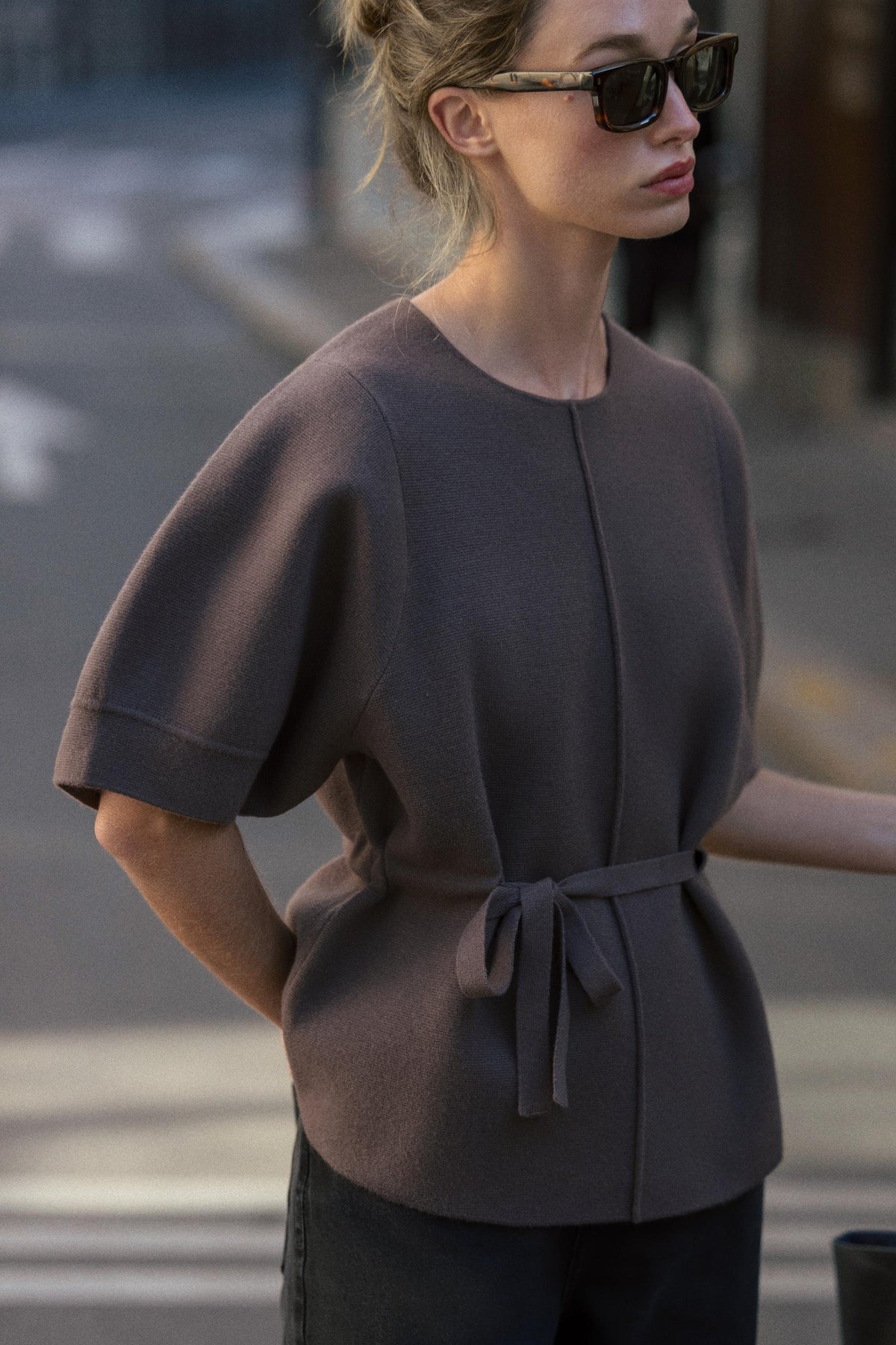 Strickpullover mit Ballon