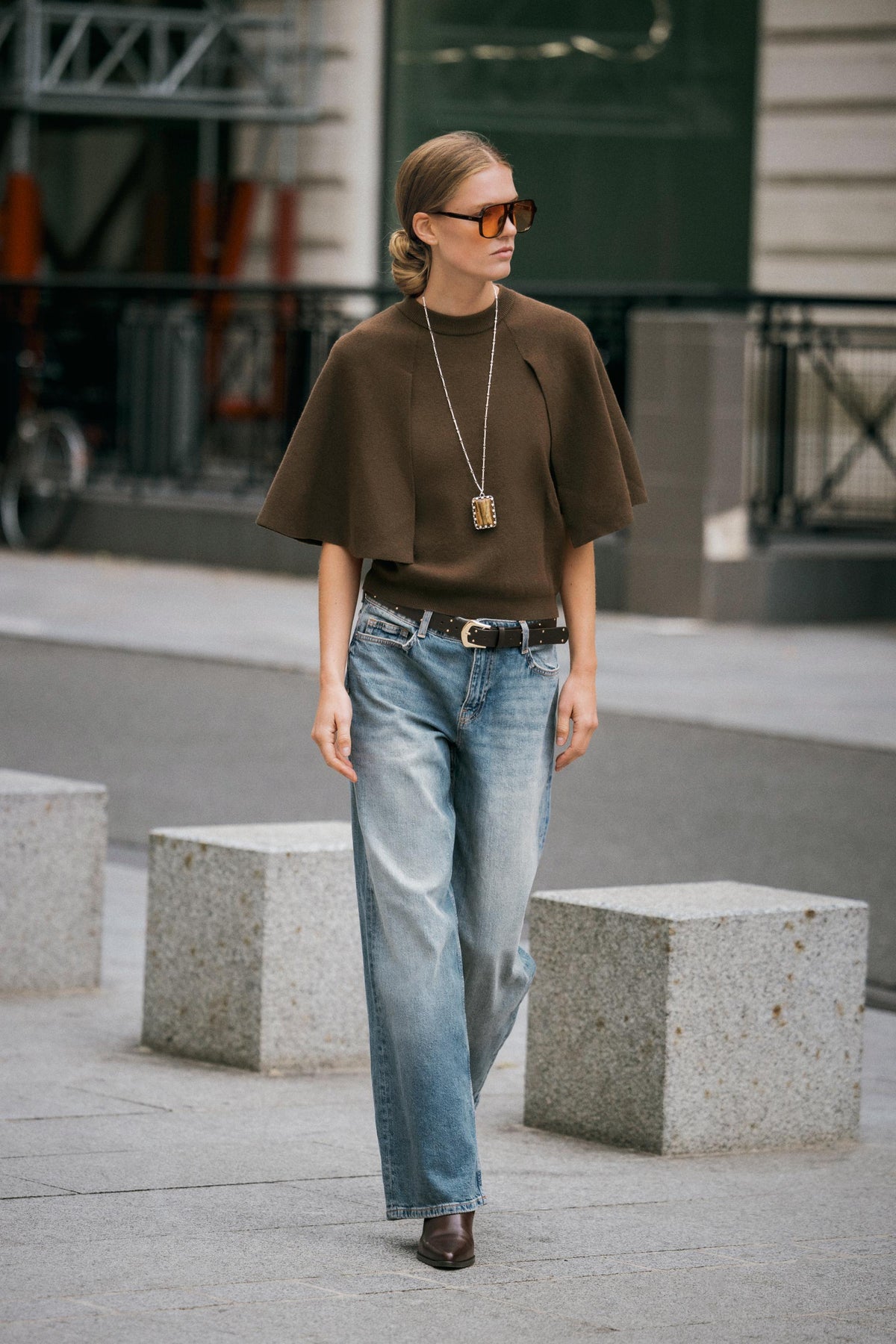 Knit Cape Jumper