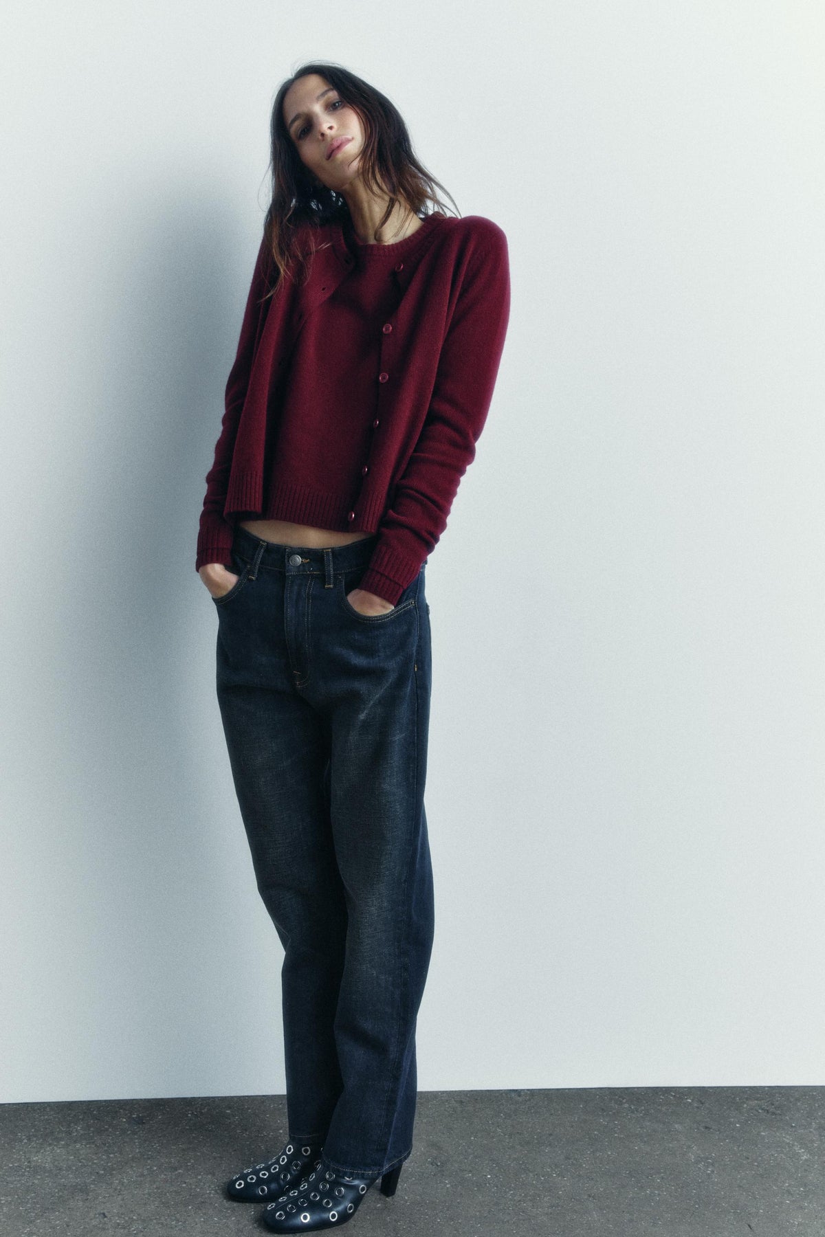 Wollstrickjacke