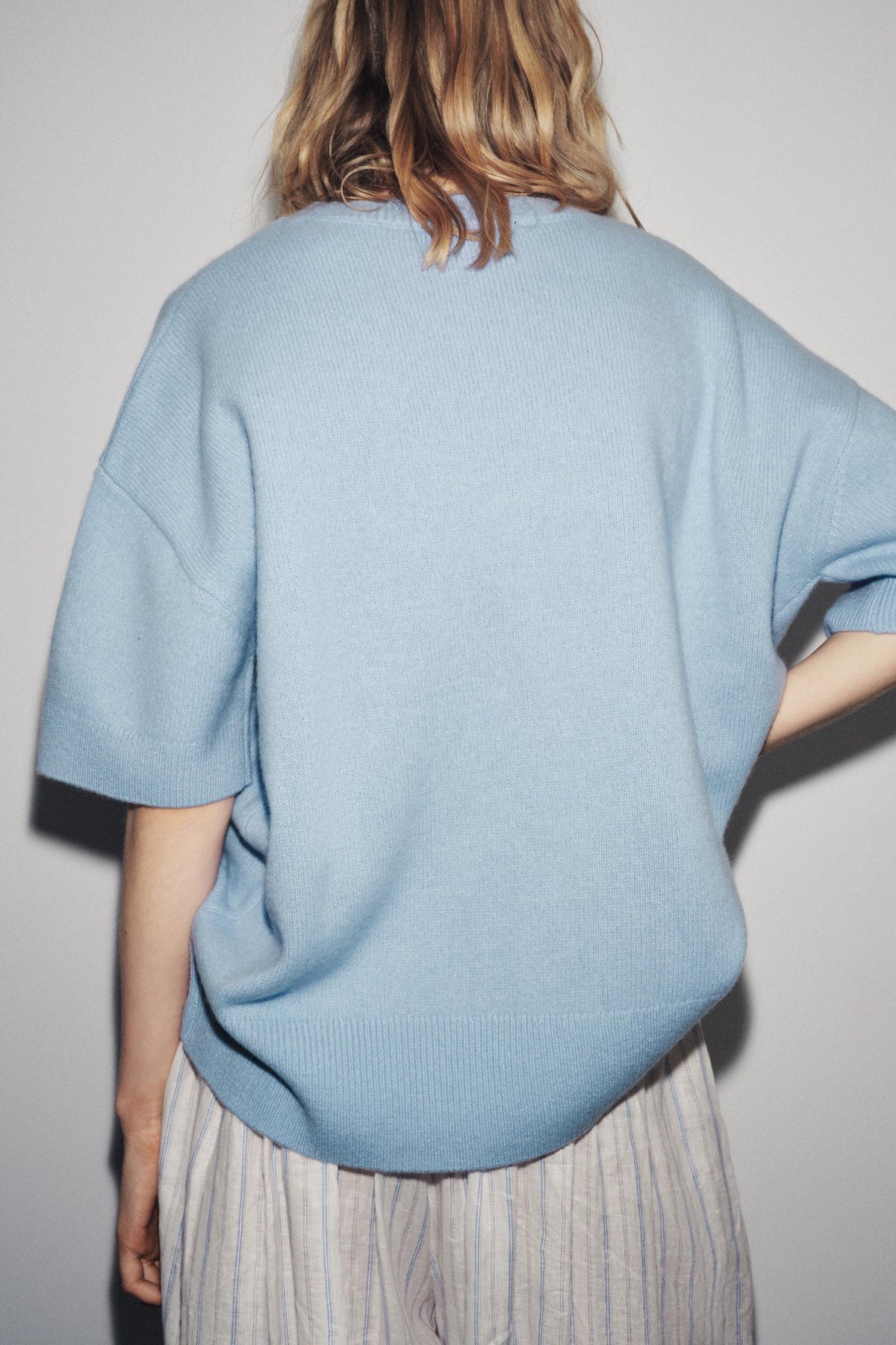 Wool Short Sleeve Jumper