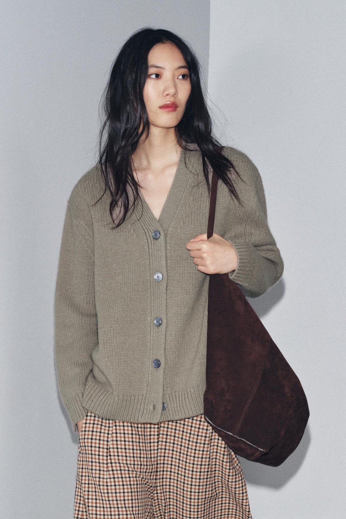 Wool V-Neck Cardigan