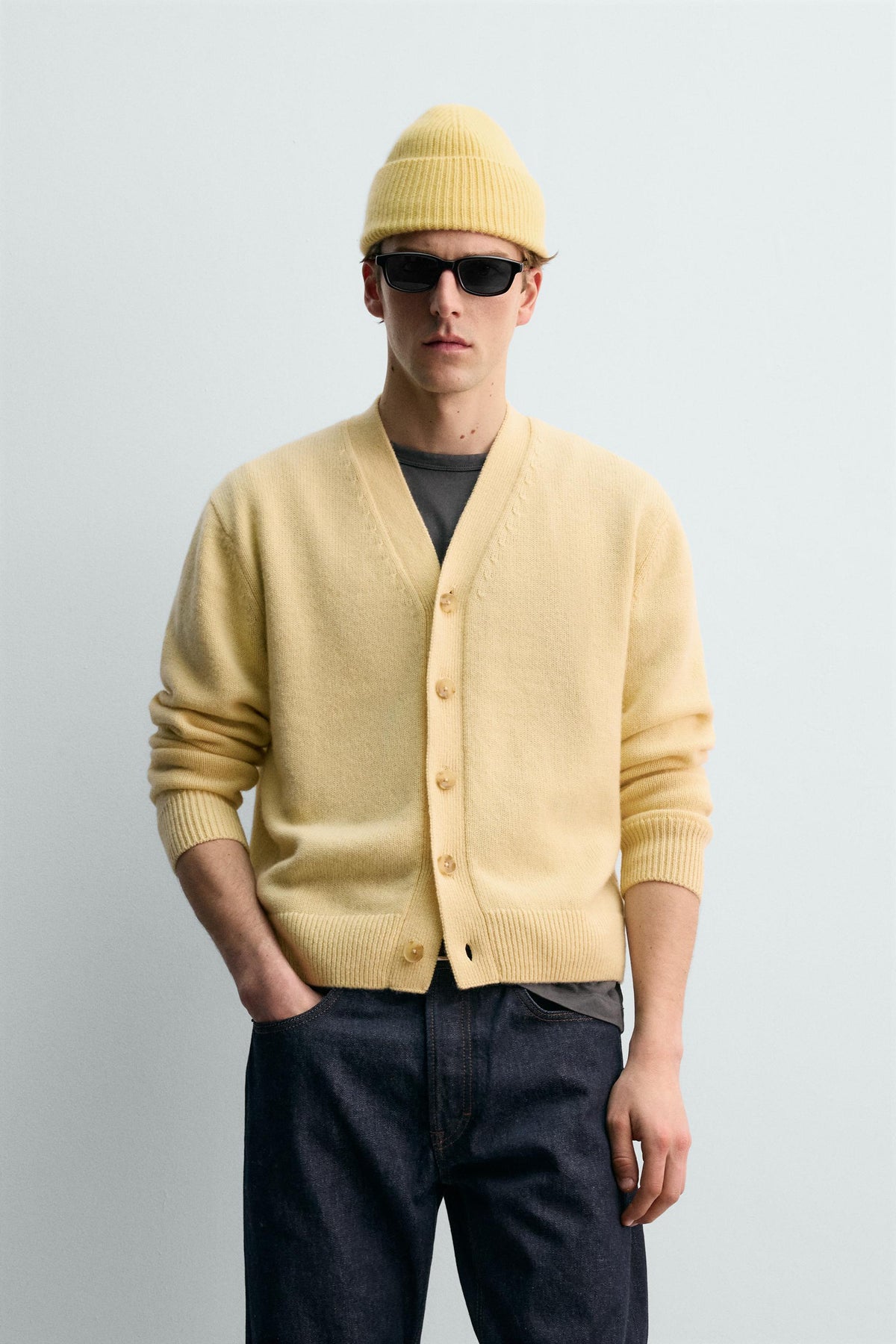 Kaschmir-Strickjacke