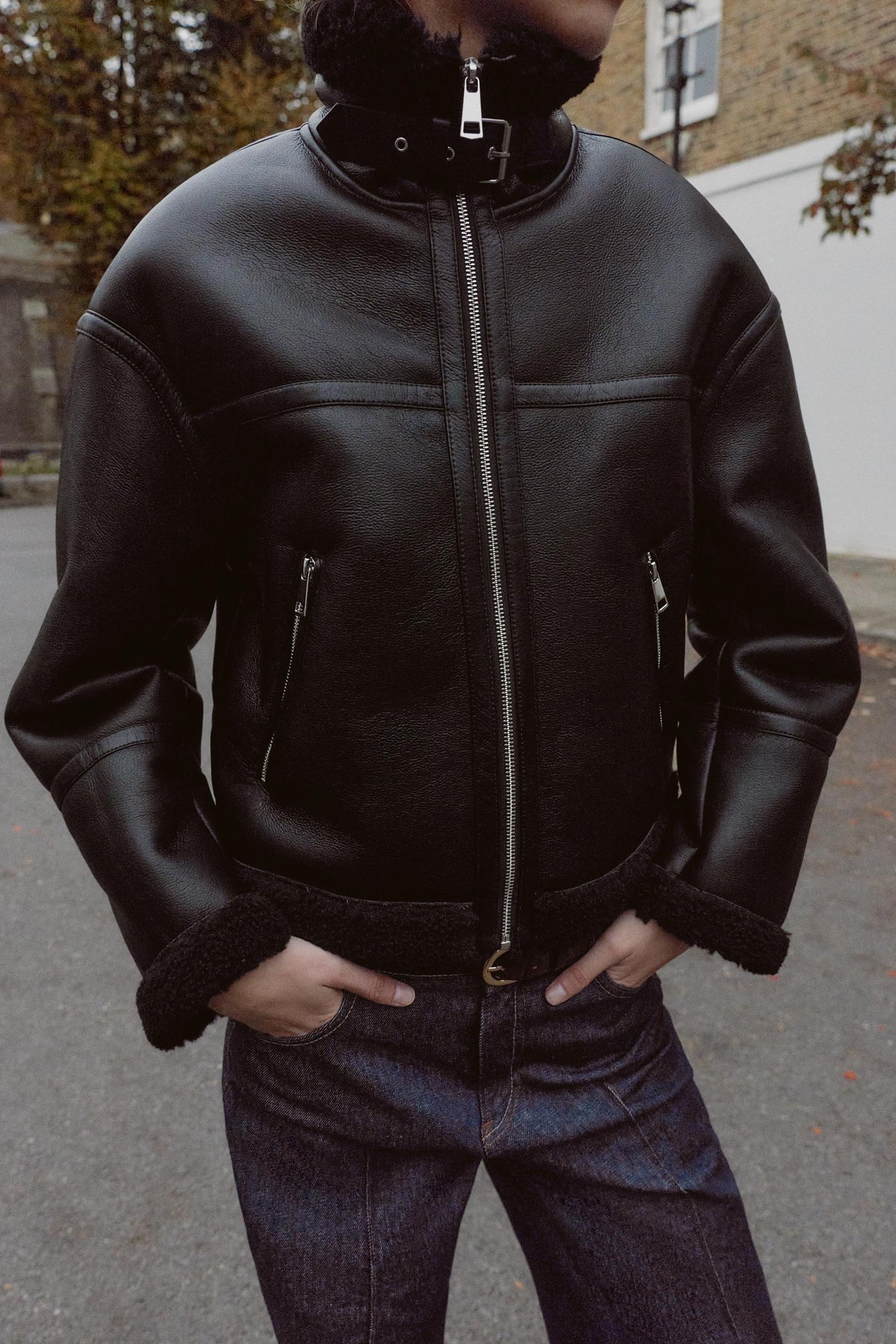 Jacke aus Kunstfell