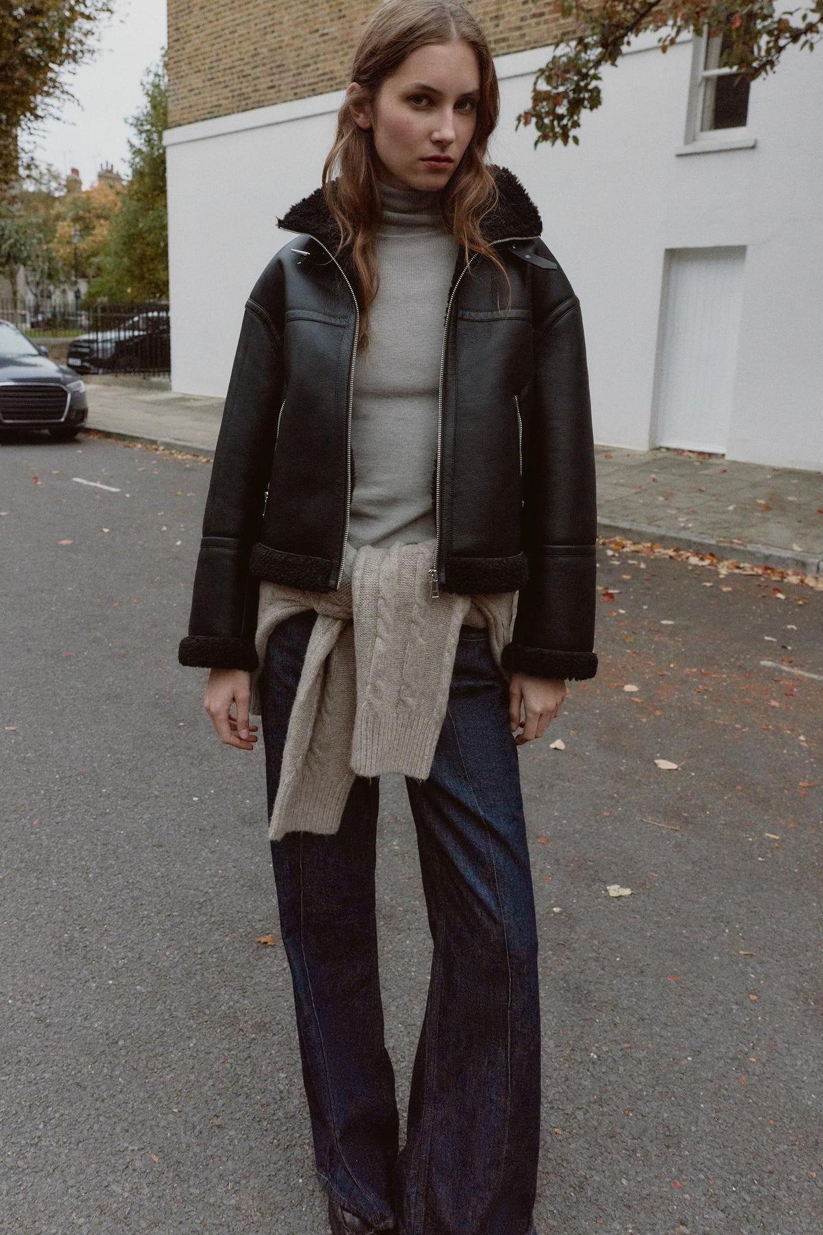 Jacke aus Kunstfell