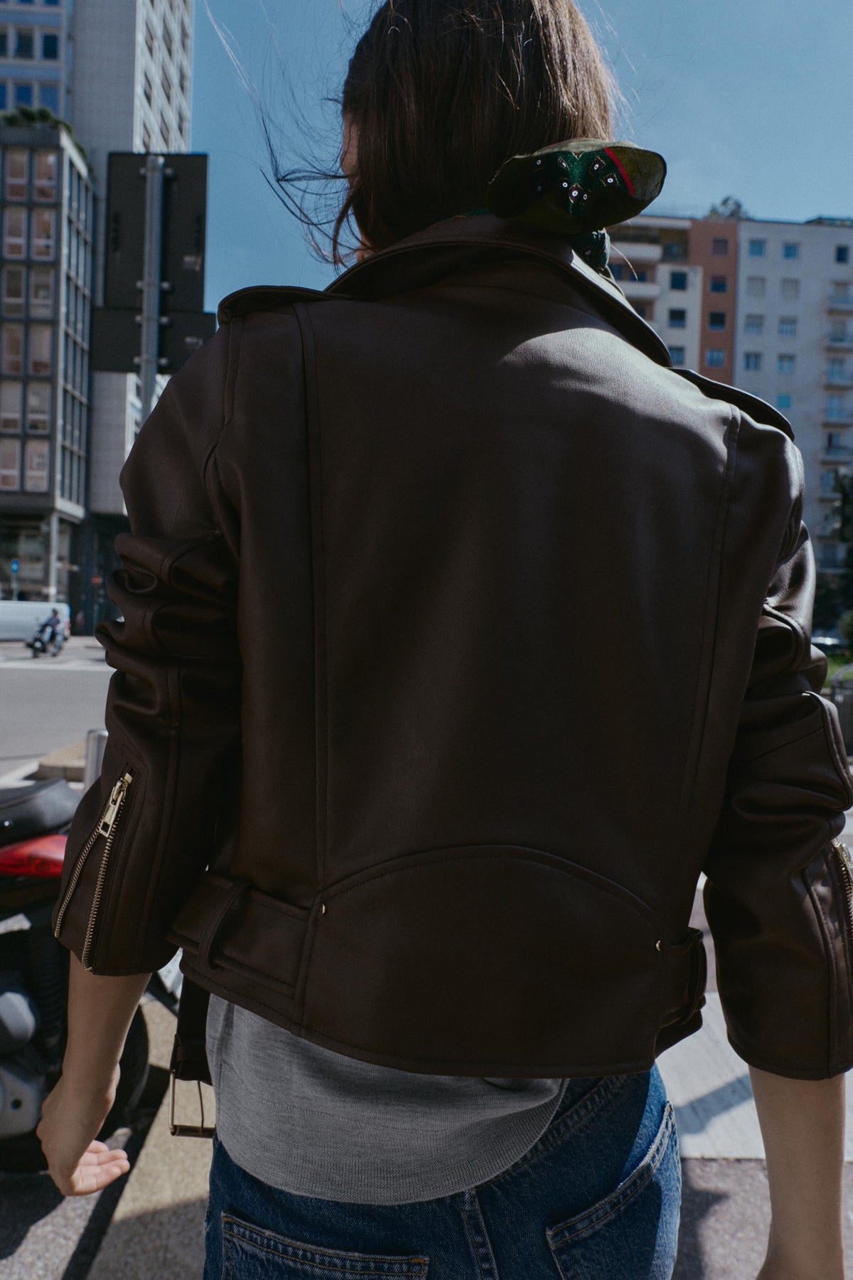 FAUX LEATHER BIKER JACKET - Image 2