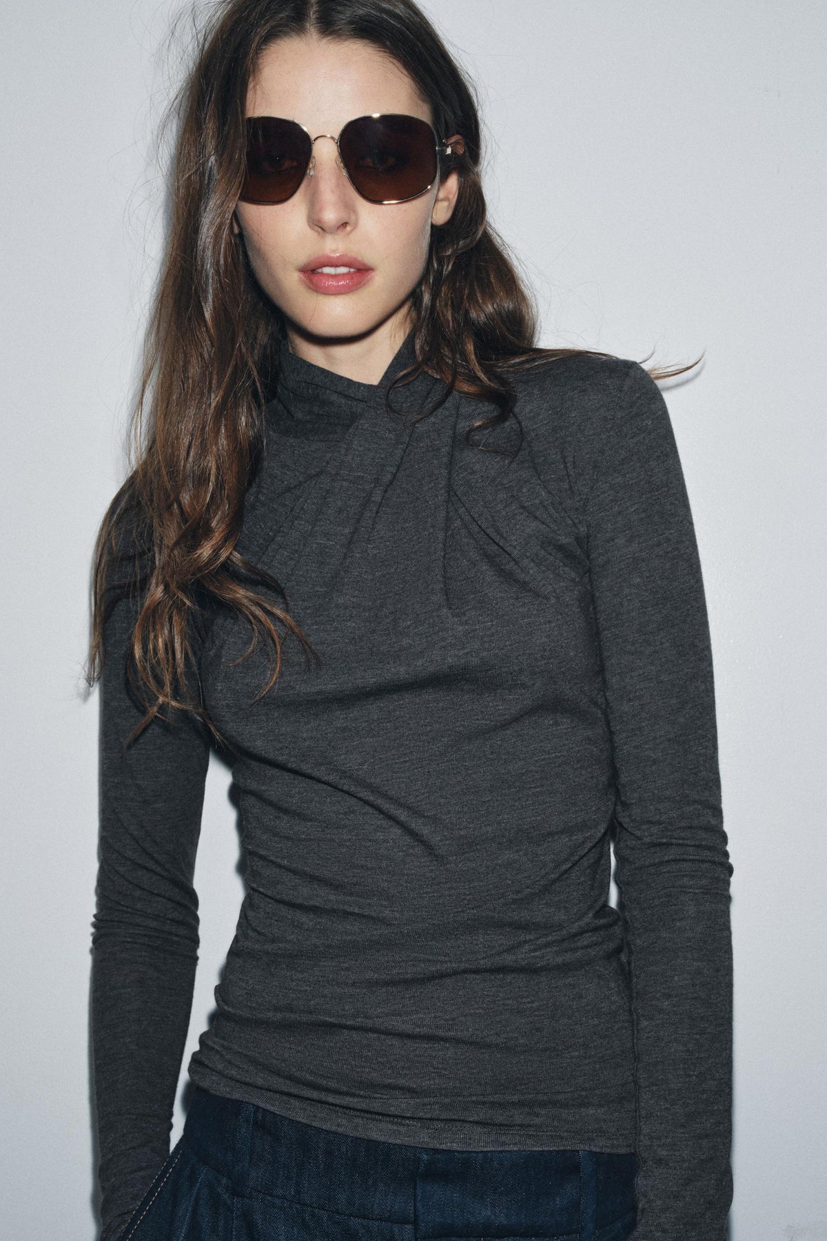 Draped Front T-Shirt