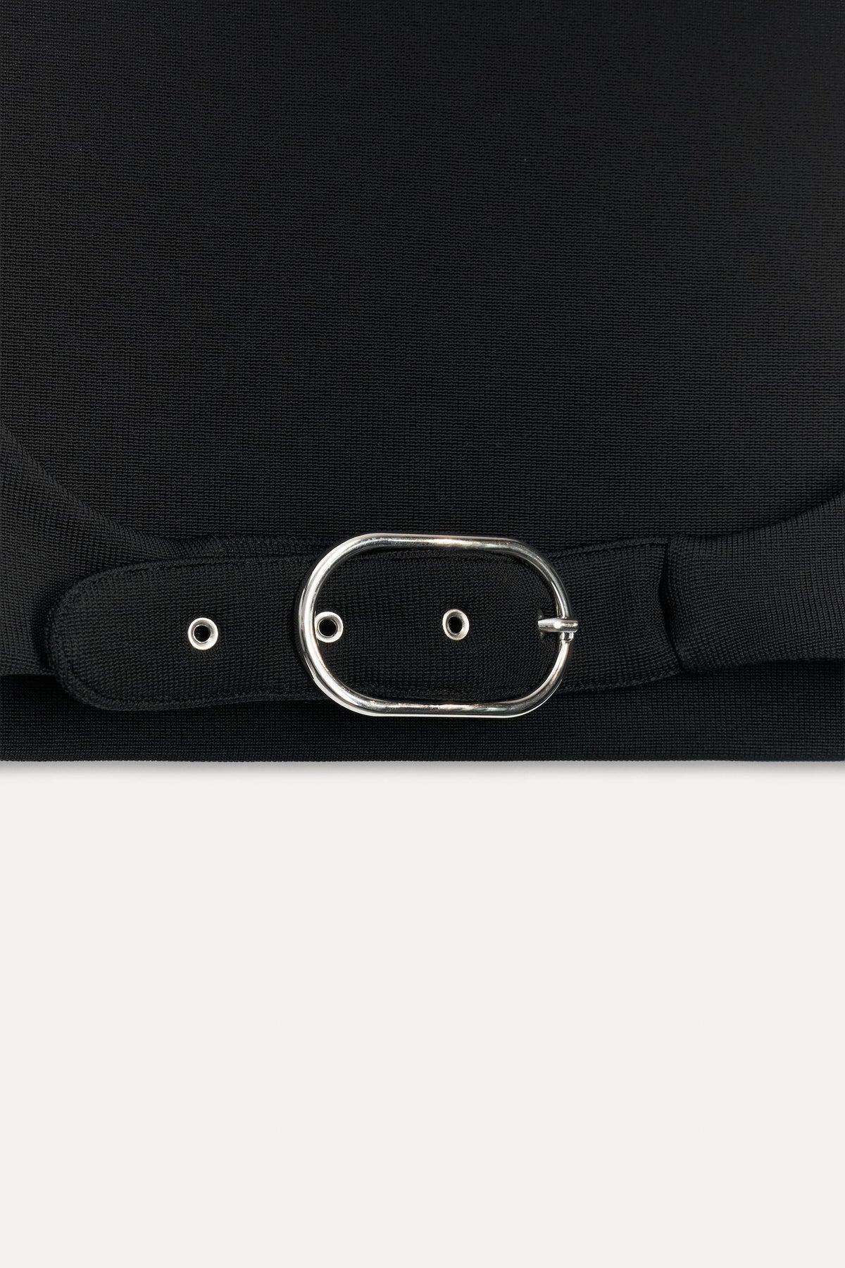 CROPPED BUCKLE ANNIVERSARY TOP