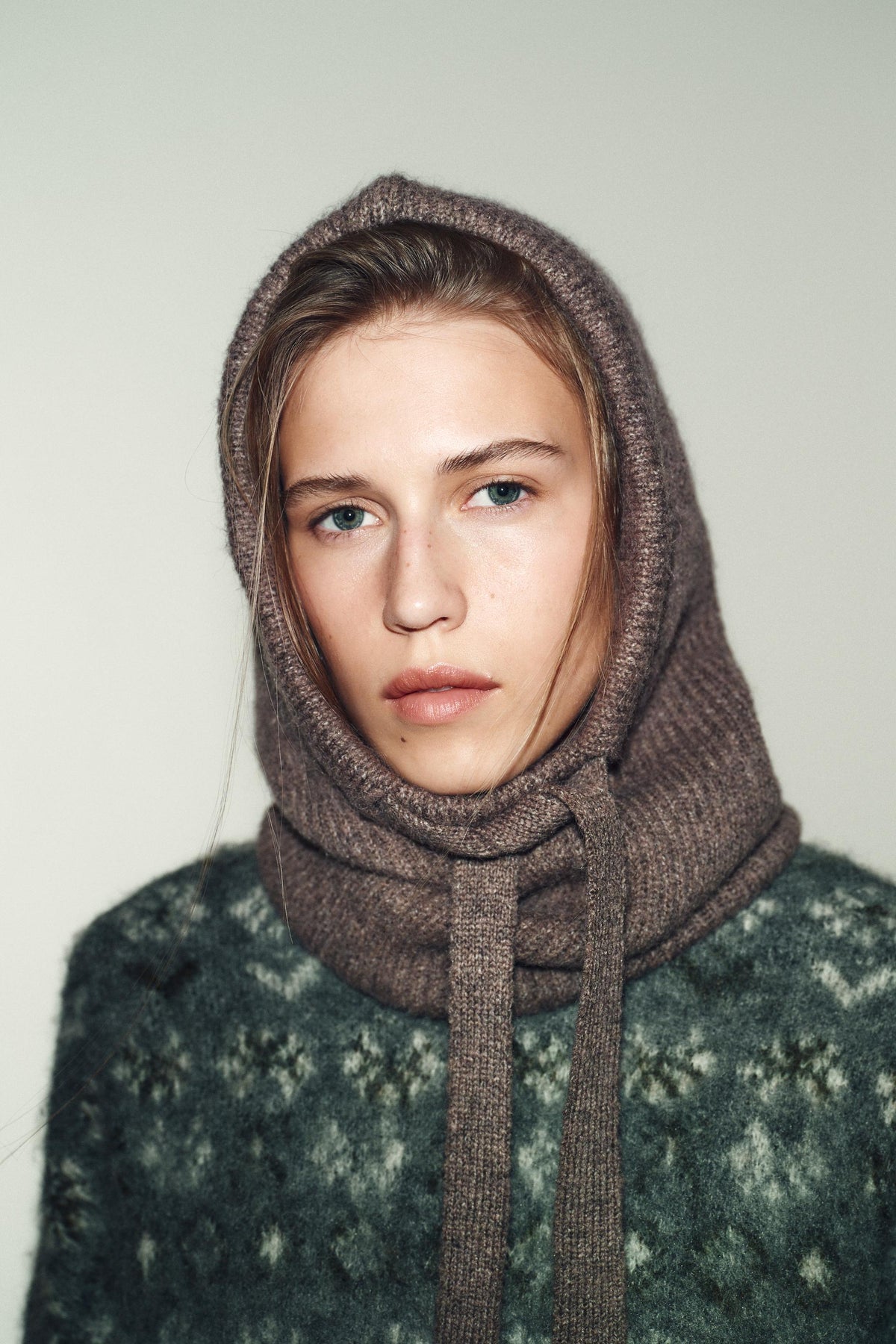 Ribbed Hood Beanie