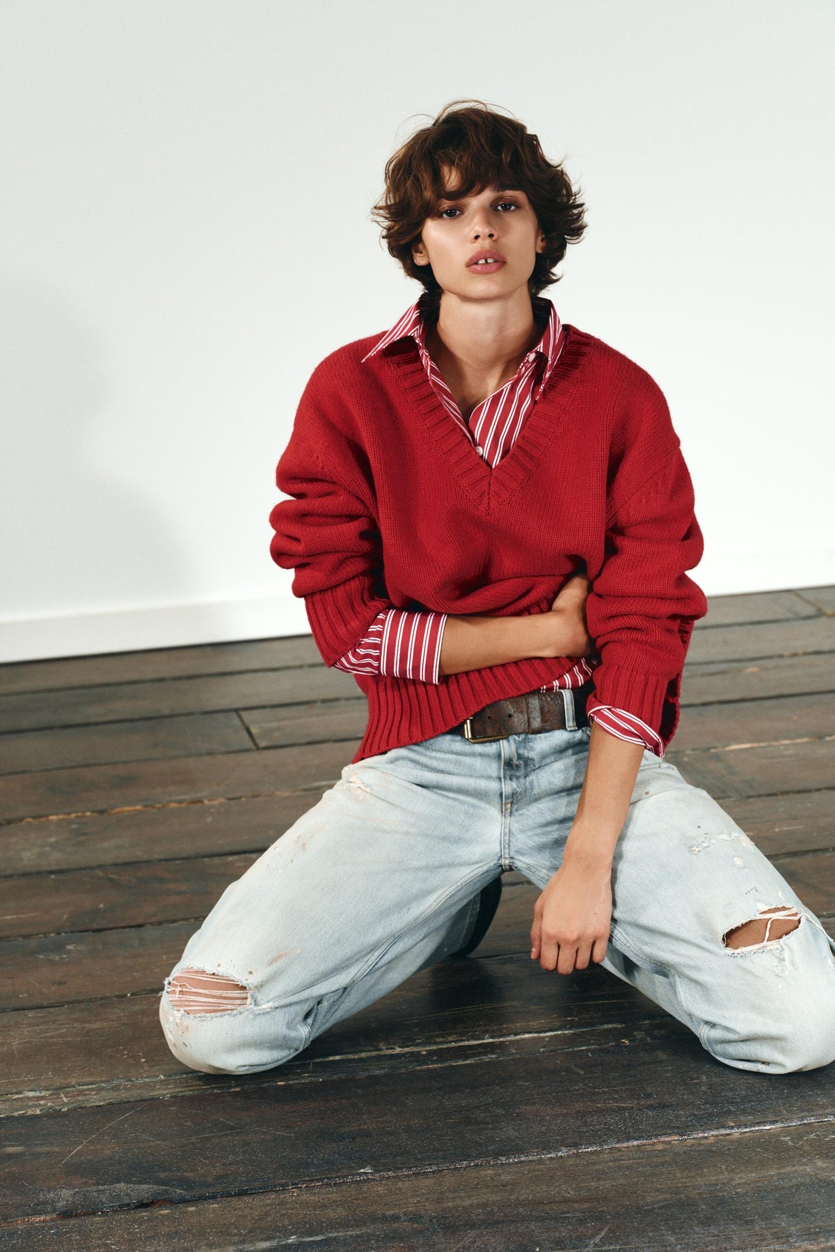 ÜBERGRÖSSERTER STRICKPULLOVER