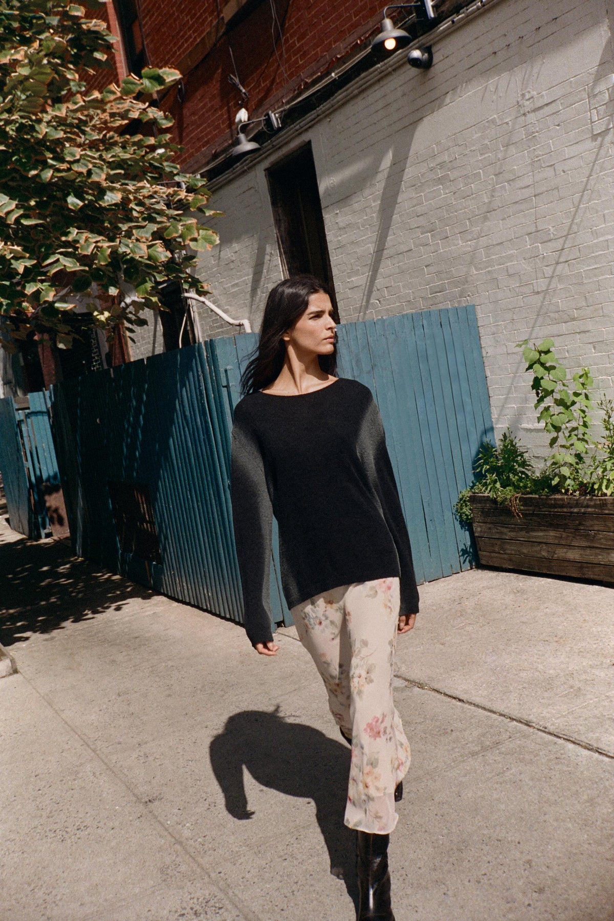 Strickpullover mit verschwommenem Muster