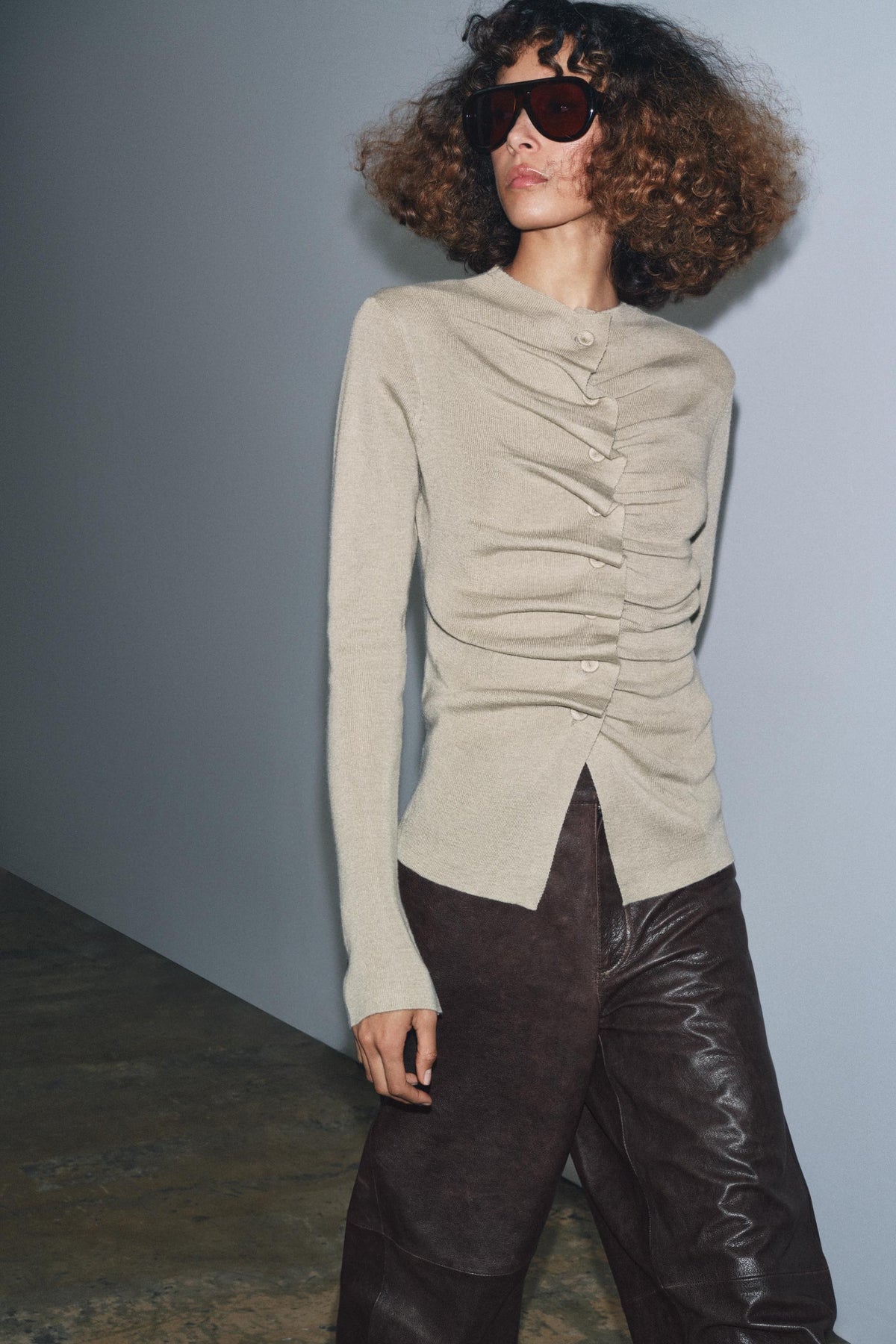DRAPIERTER STRICKCARDIGAN