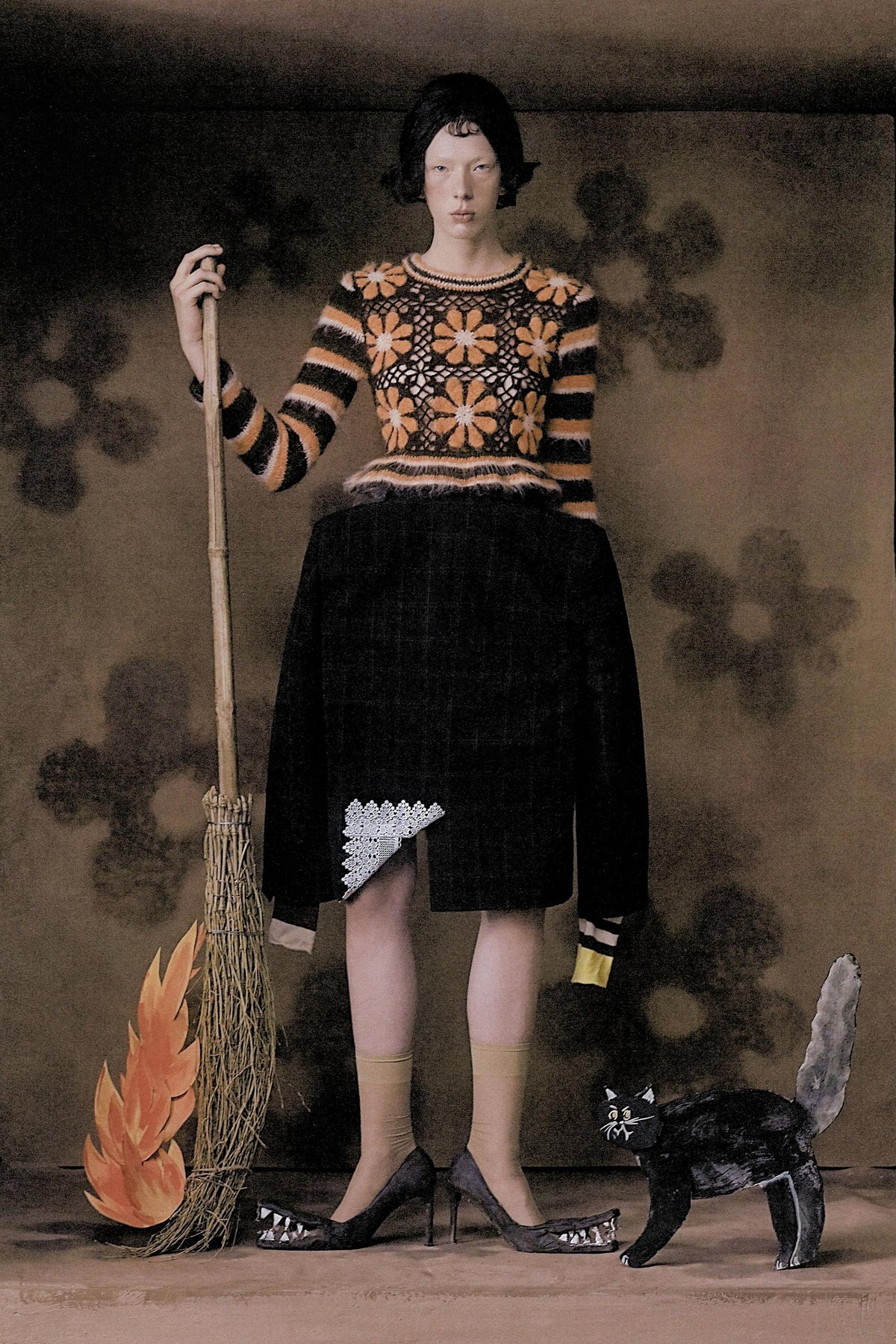 FLORAL KNIT JUMPER