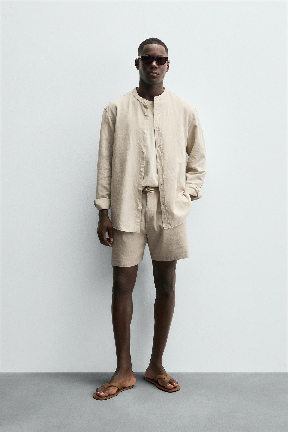BERMUDA SHORTS LINEN BLEND - Image 1