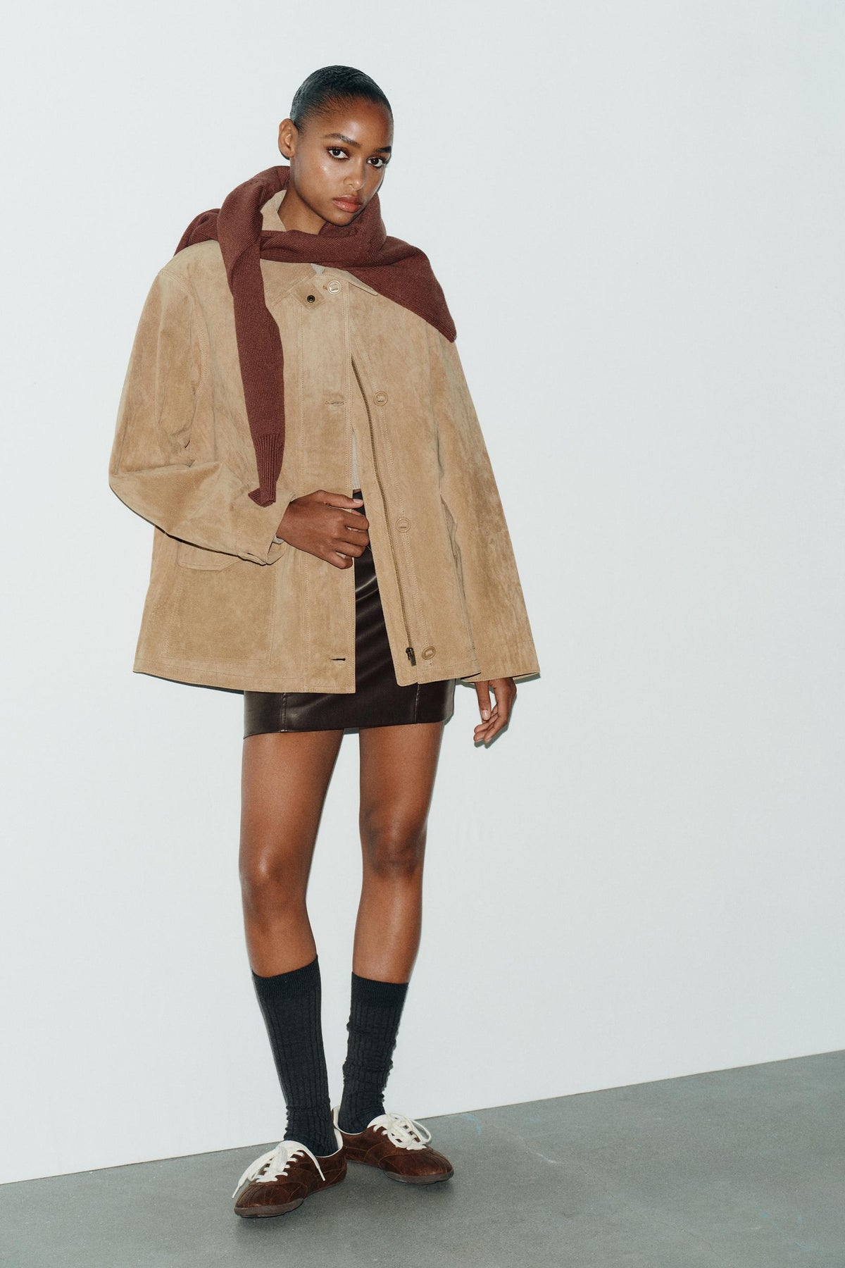 Wildlederjacke