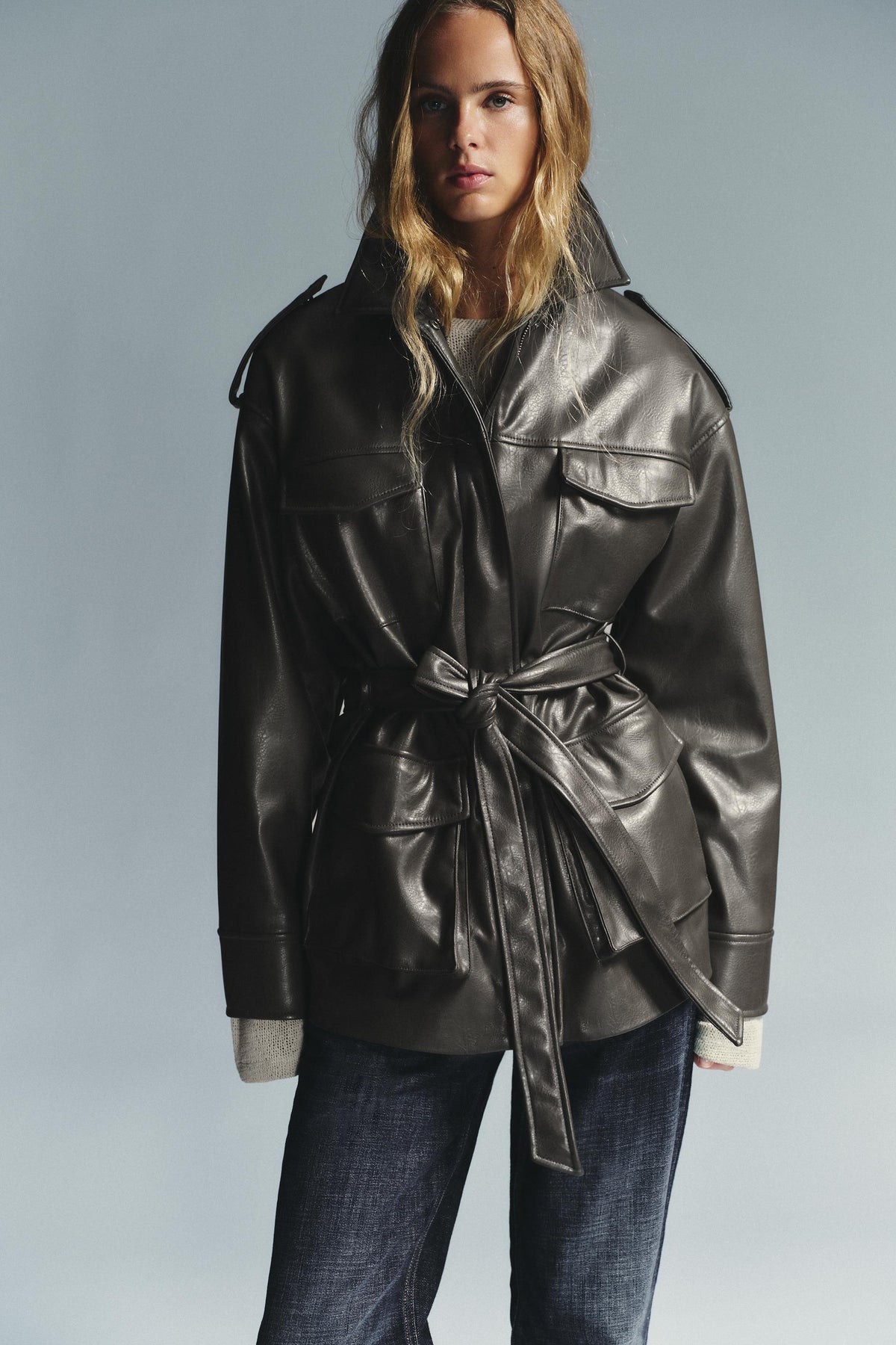 Kunstlederjacke