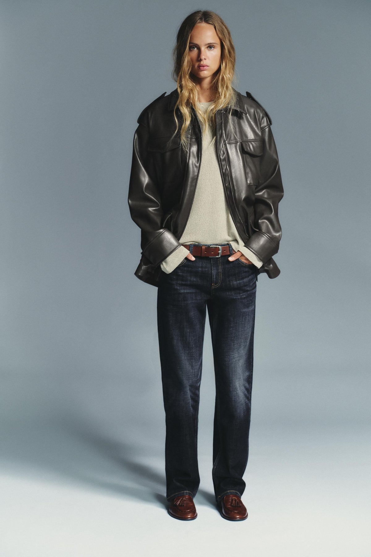 Kunstlederjacke