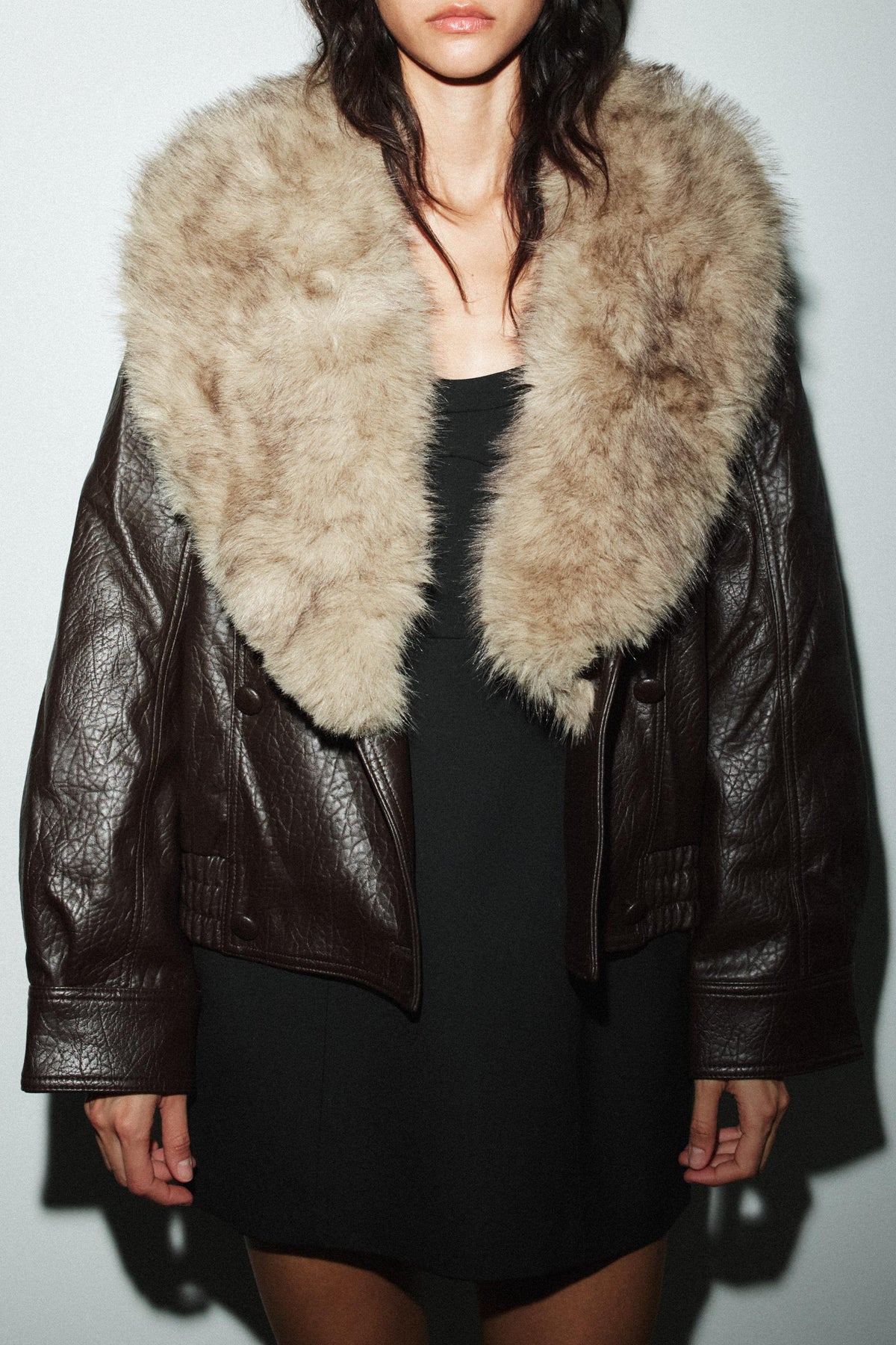 Kunstlederjacke mit