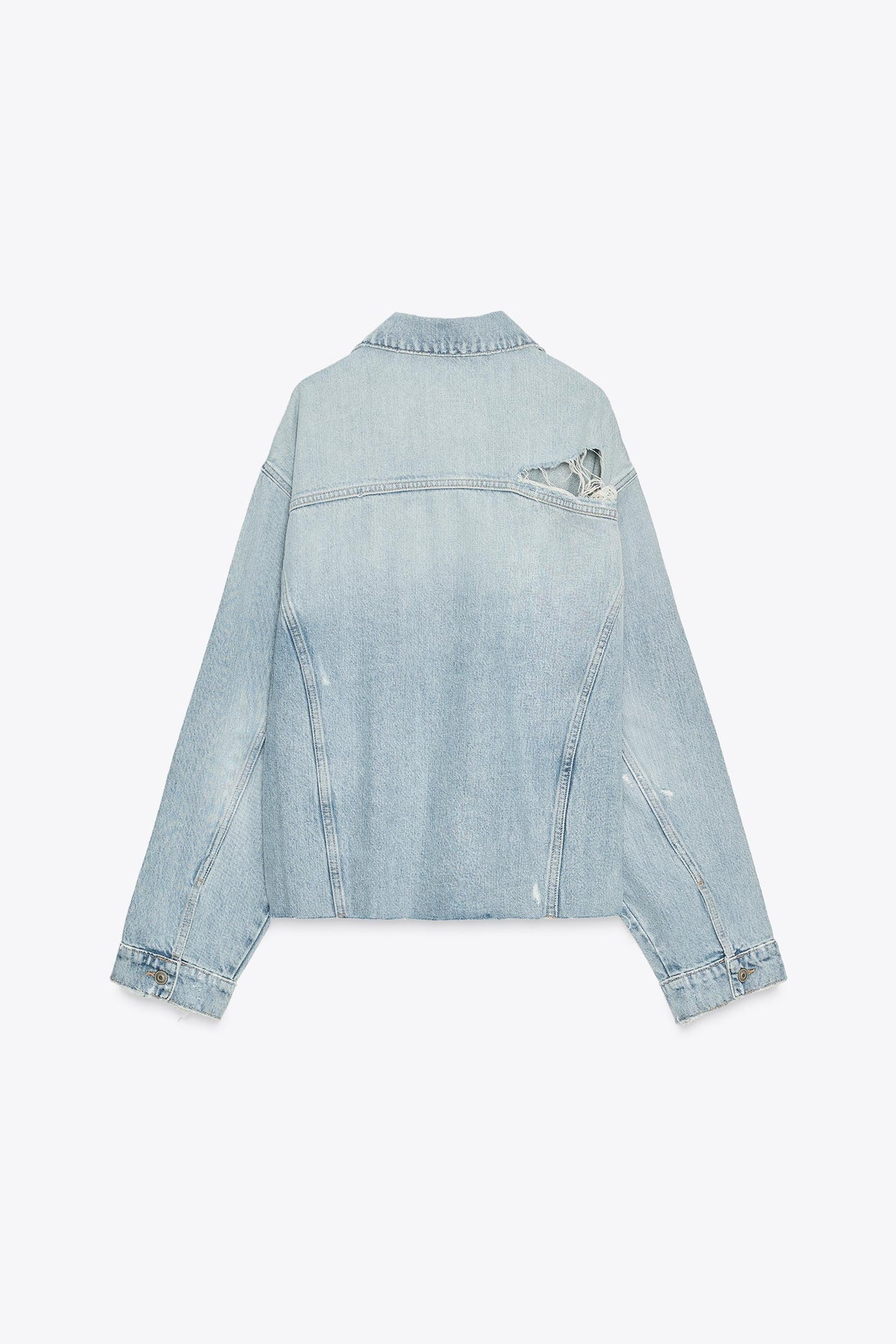 Ripped Denim Overshirt