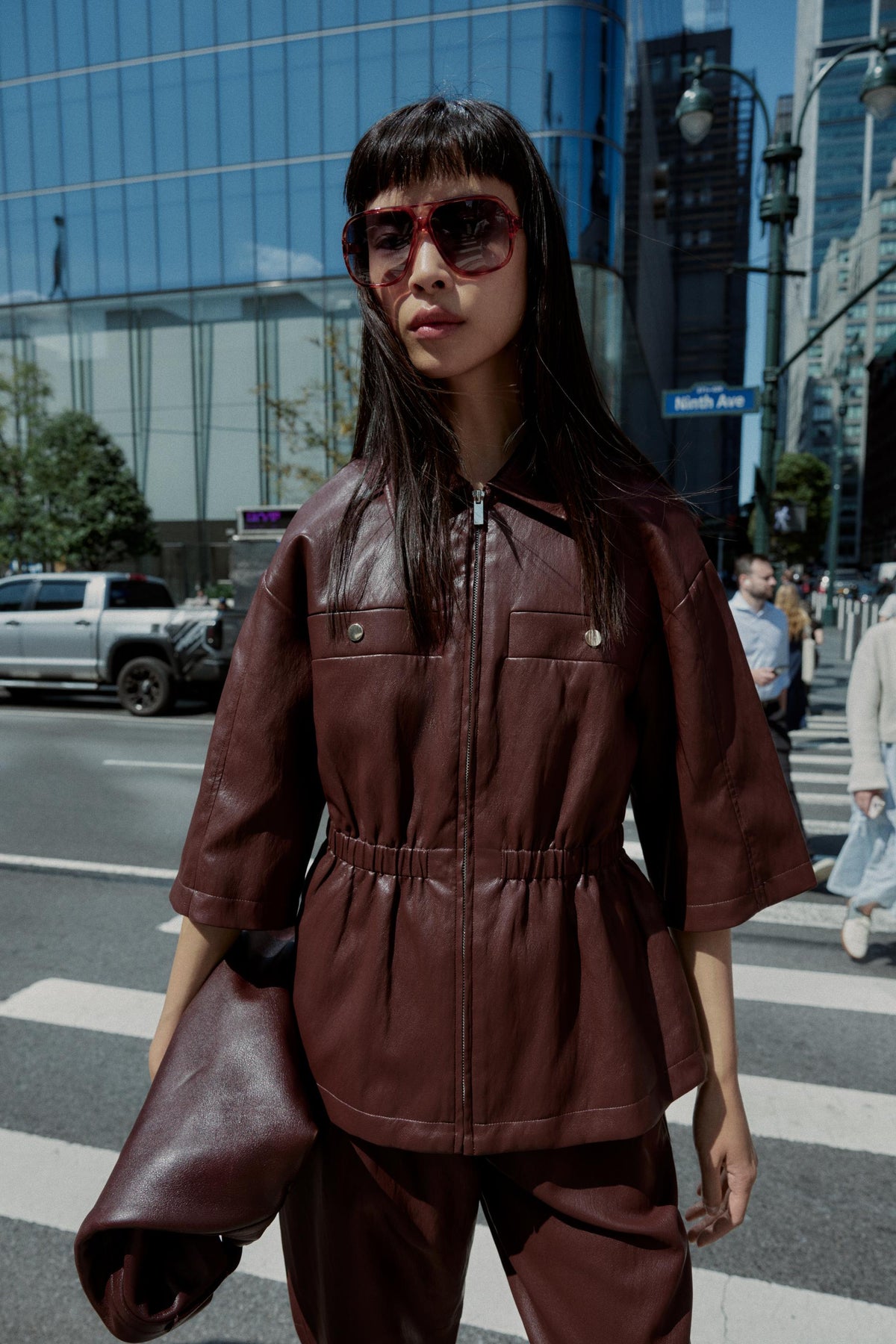 Kunstlederjacke