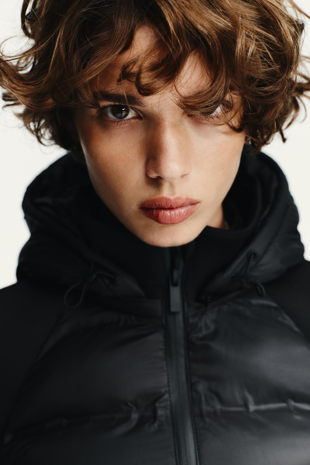 Quilted Detachable Hood Jacket