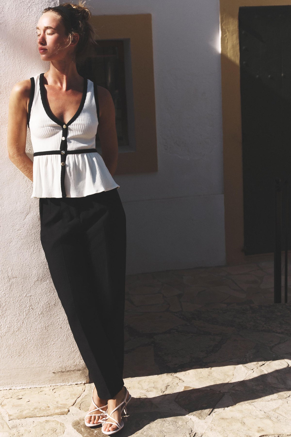Ribbed Button Shirt