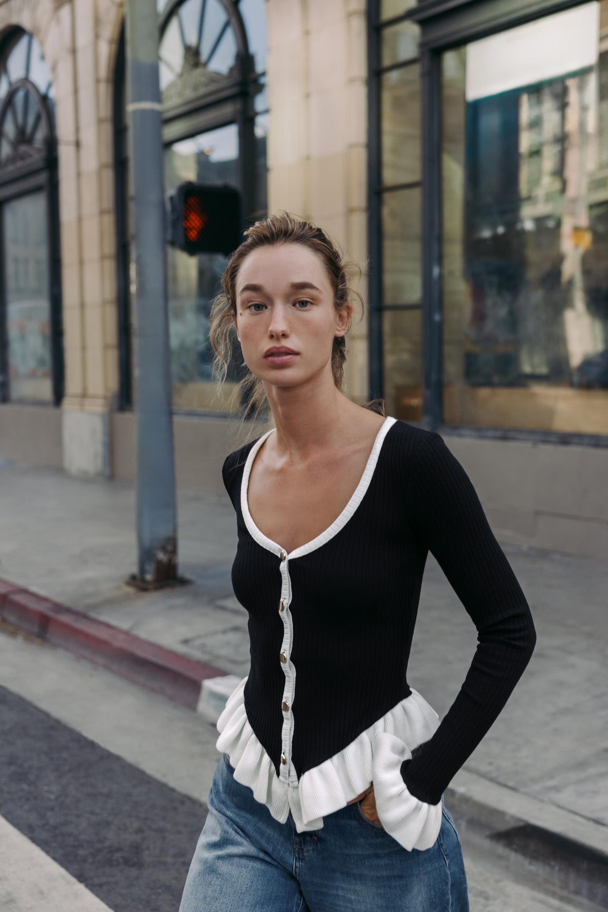 KONTRAST-RÜSCHJACKE