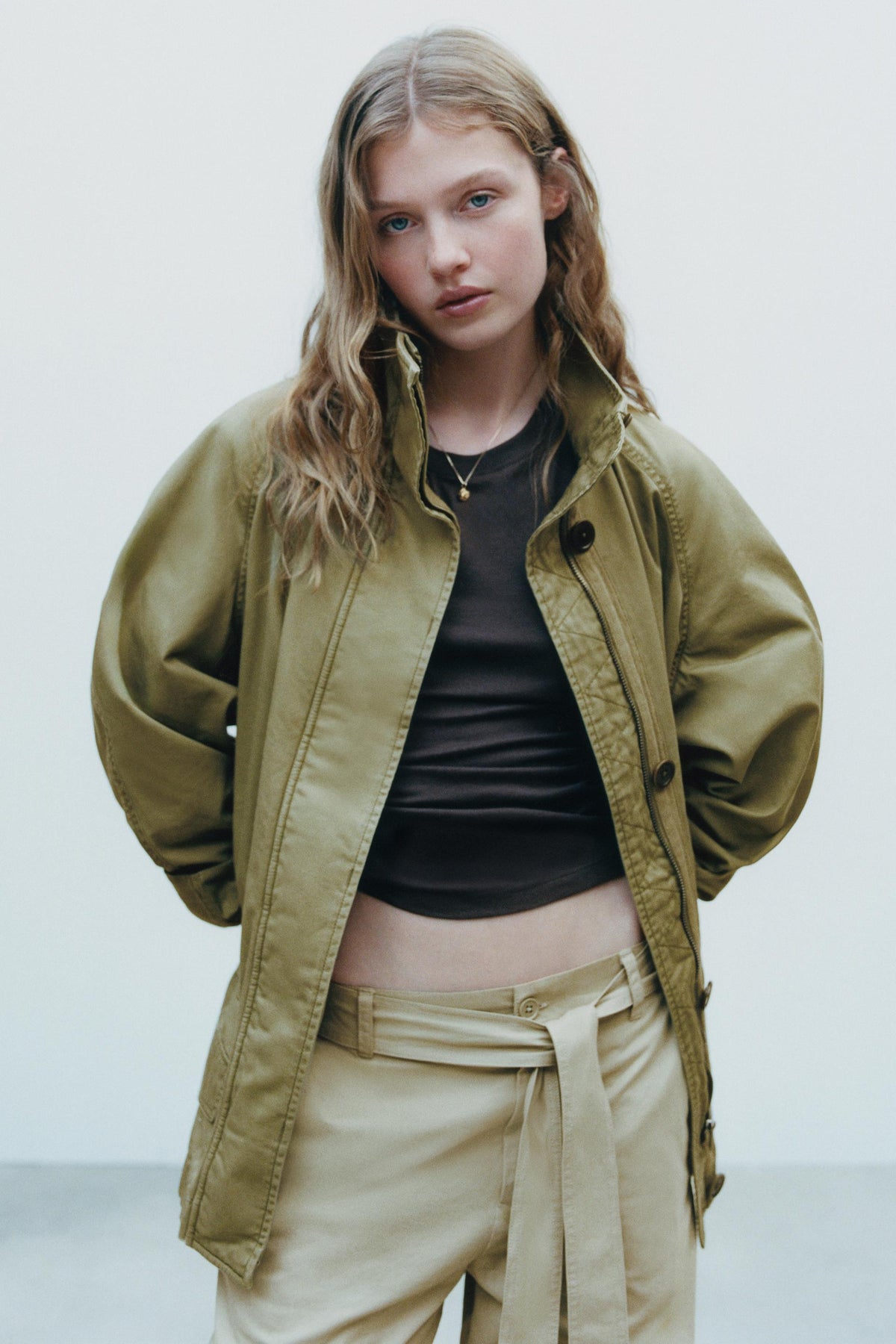 Maxi-Jacke mit Taschen