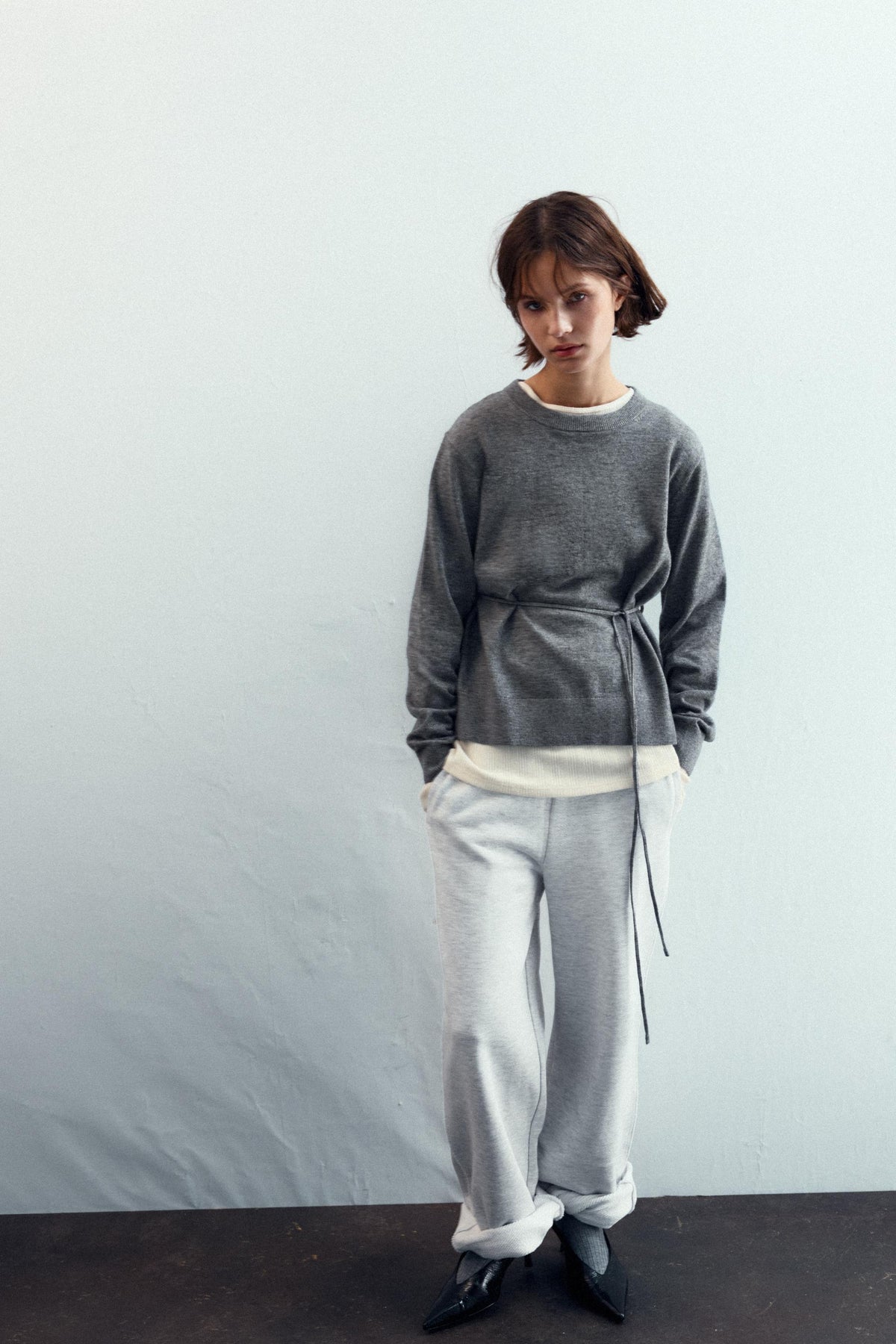 LACE-UP OPEN BACK JUMPER