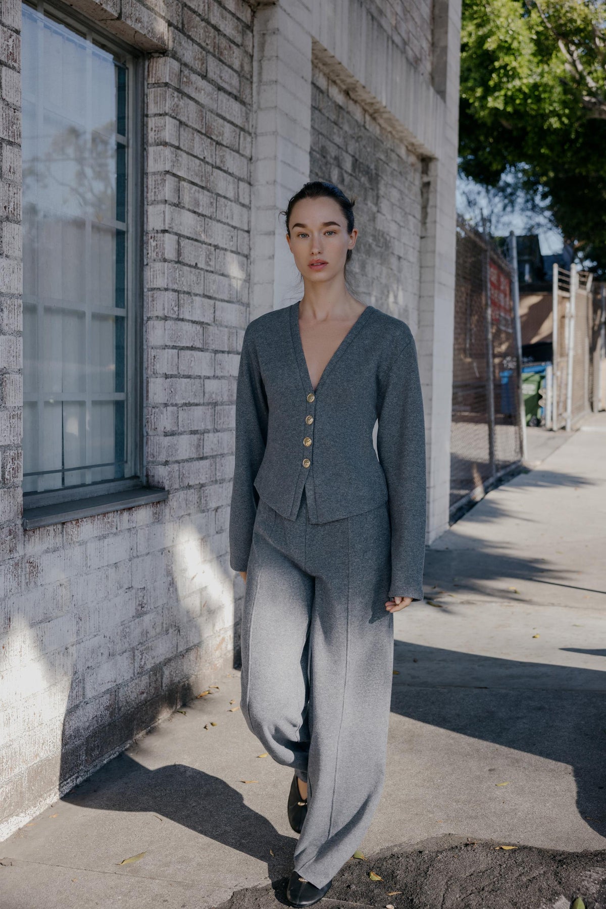 Strickjacke mit weichen Knöpfen