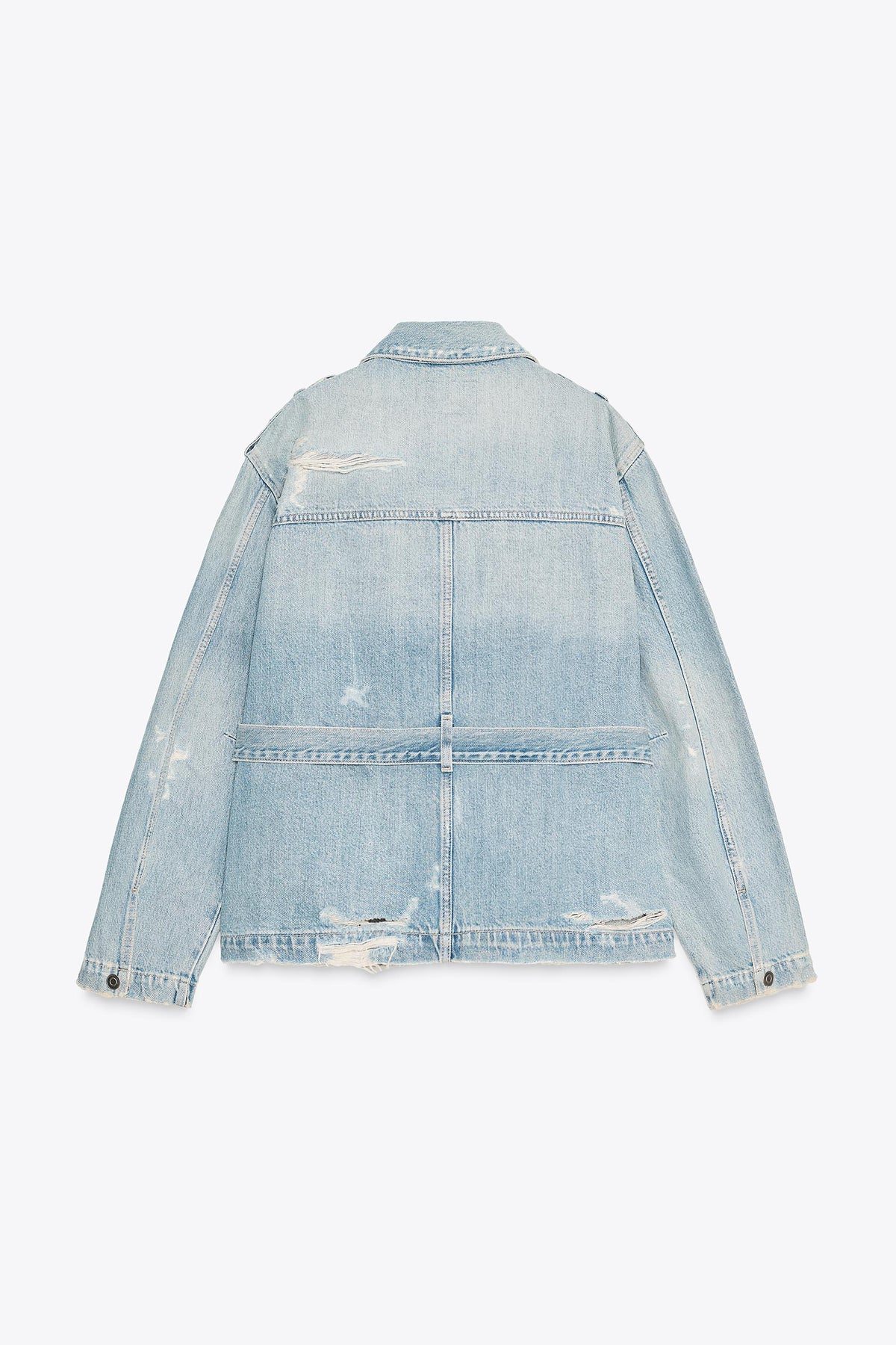 Jeansjacke mit Gürtel
