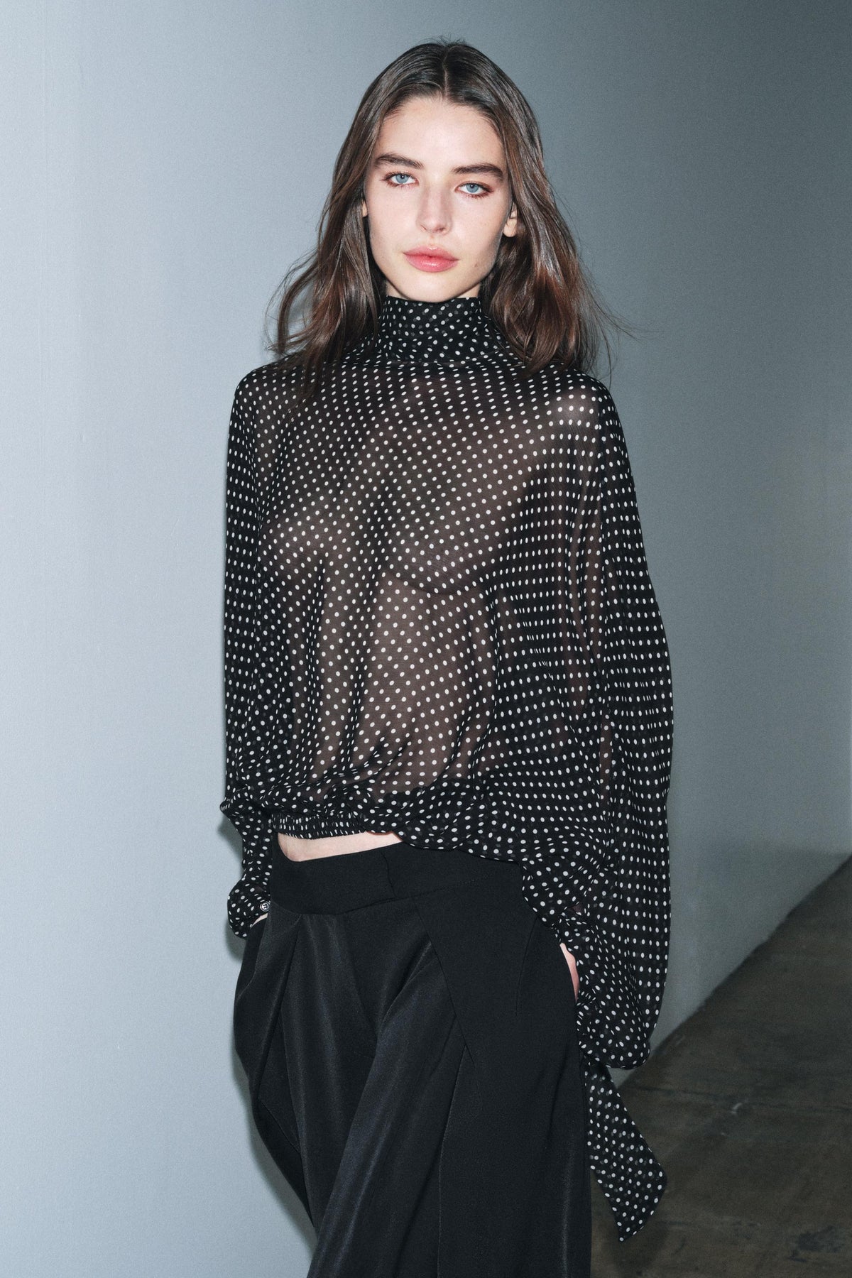 Polka Dot Blouse with