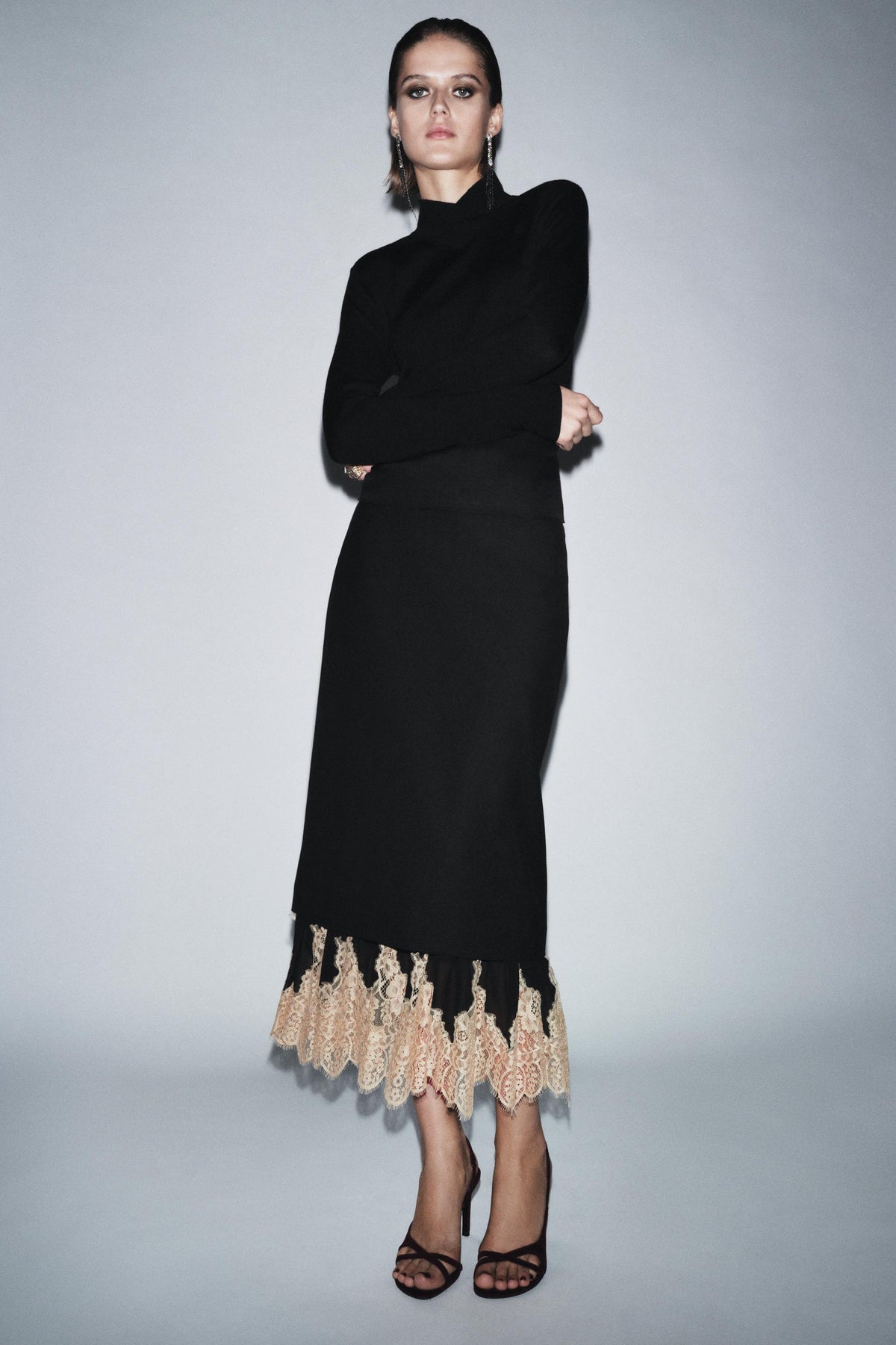 Lace Combined Skirt