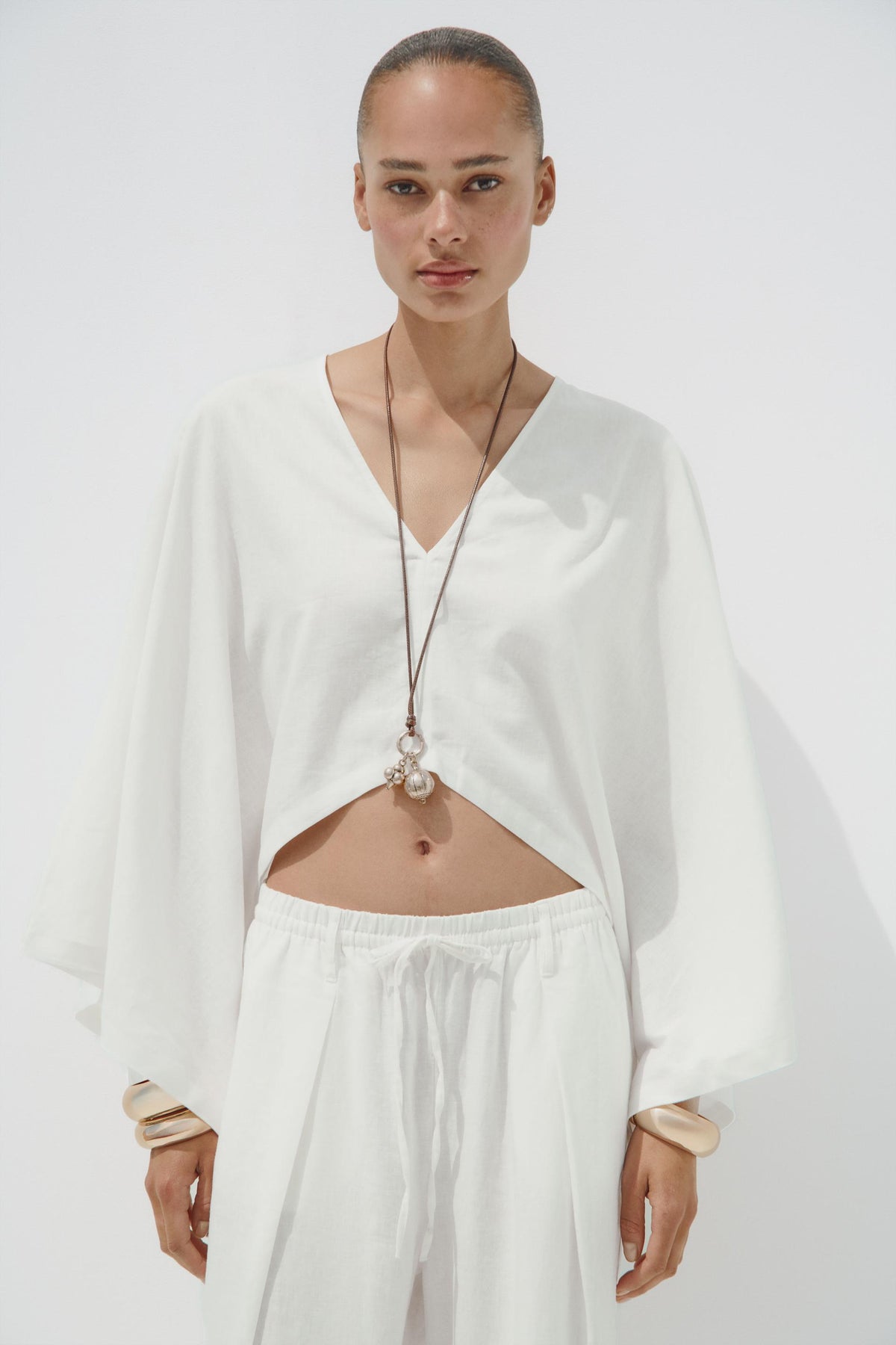 Asymmetric Kimono Cape