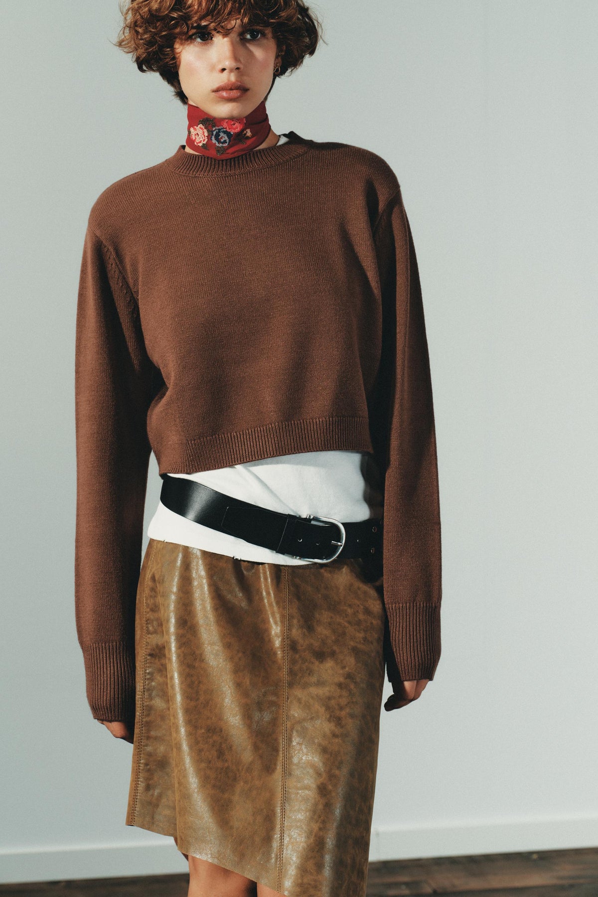 CROPPED KNIT JUMPER