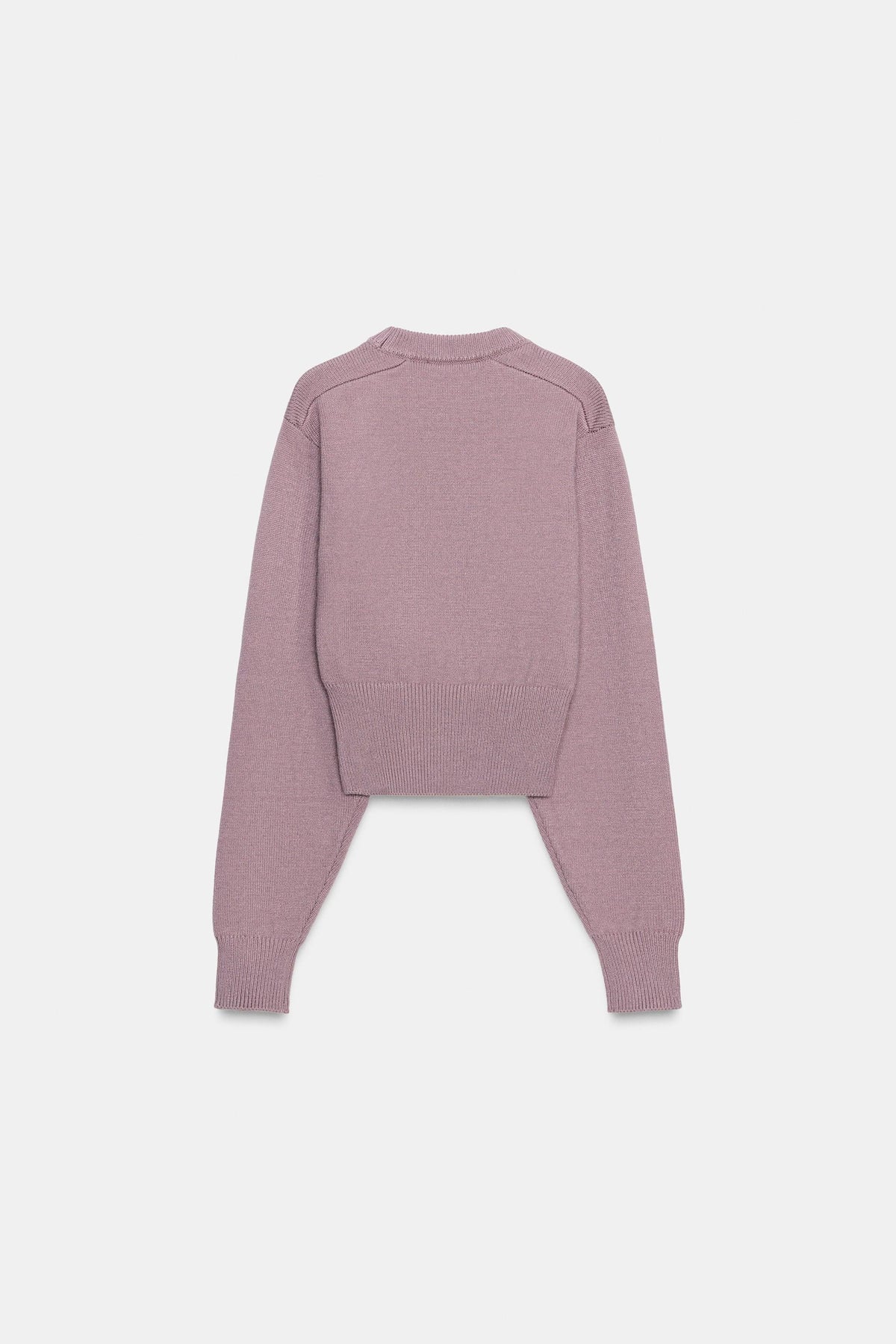 CROPPED PLAIN KNIT JUMPER - Image 2